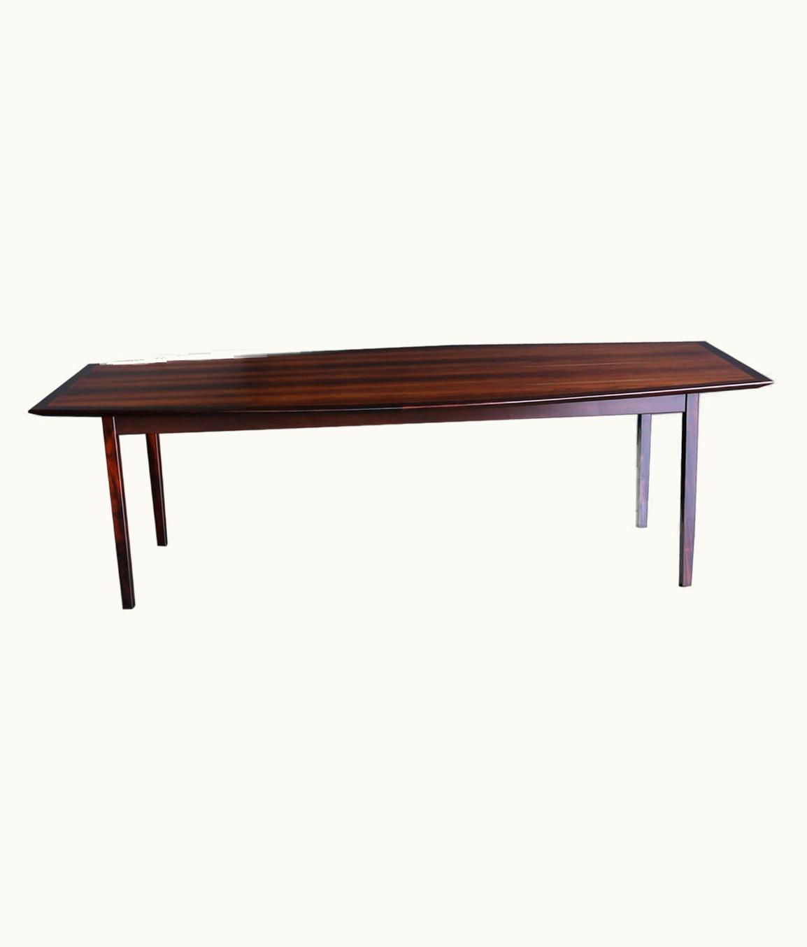 Florence Knoll Rosewood Dining Table Distributed By FORMA Brazil, Circa 1960