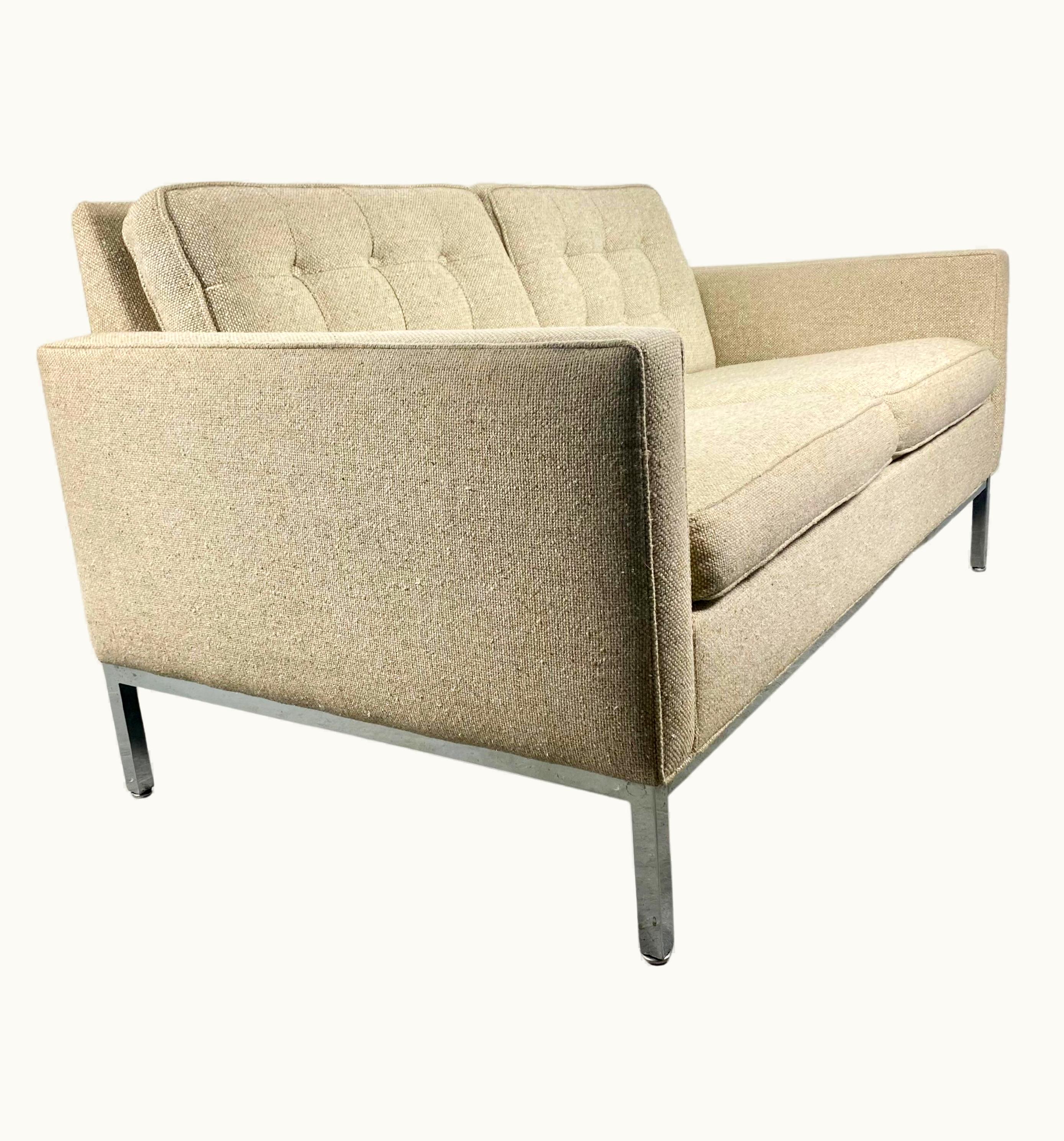 Florence Knoll Florence Knoll 2-Seater Sofa, Classic Mid Century Modern, Knoll