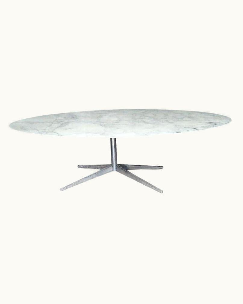 Florence Knoll Florence Knoll Marble Oval Dining Table Or Desk