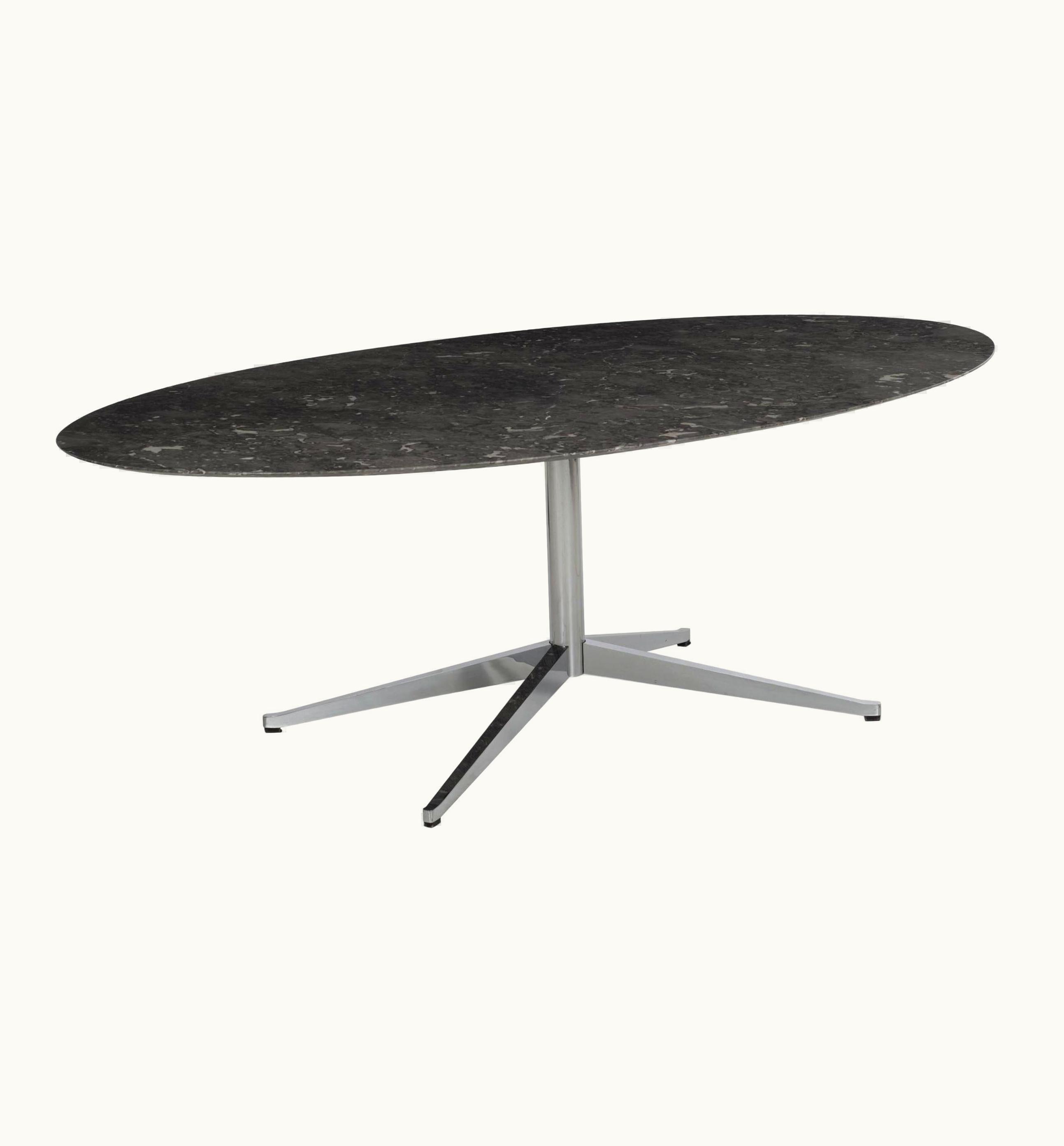 Florence Knoll Florence Knoll Dining Table Or Desk In Grigio Marquina Satin Finish