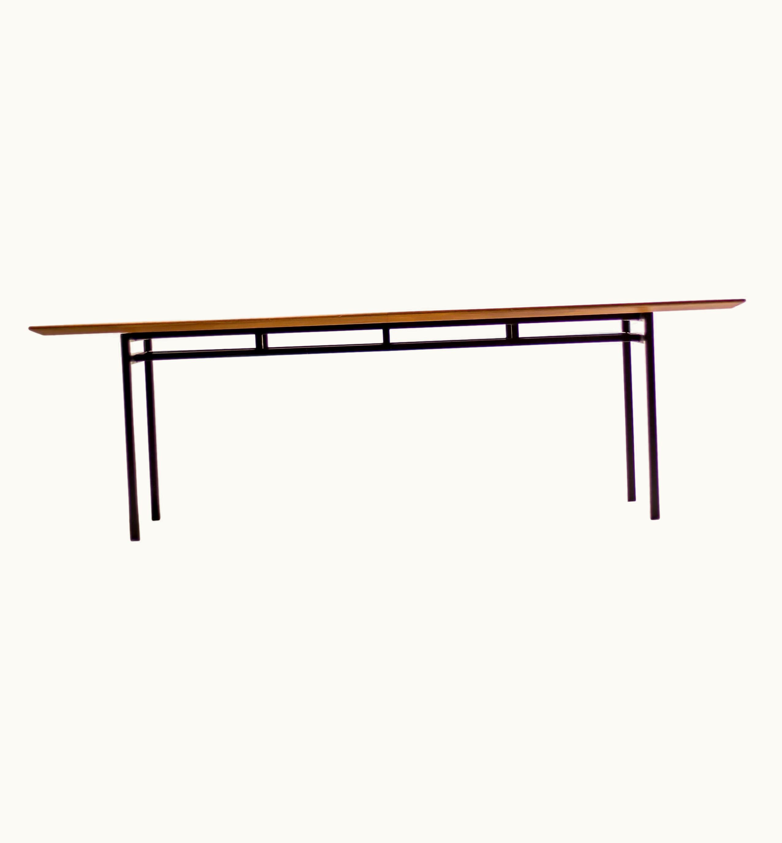 Florence Knoll Florence Knoll Large Florence Knoll Boat Shaped Dining Table