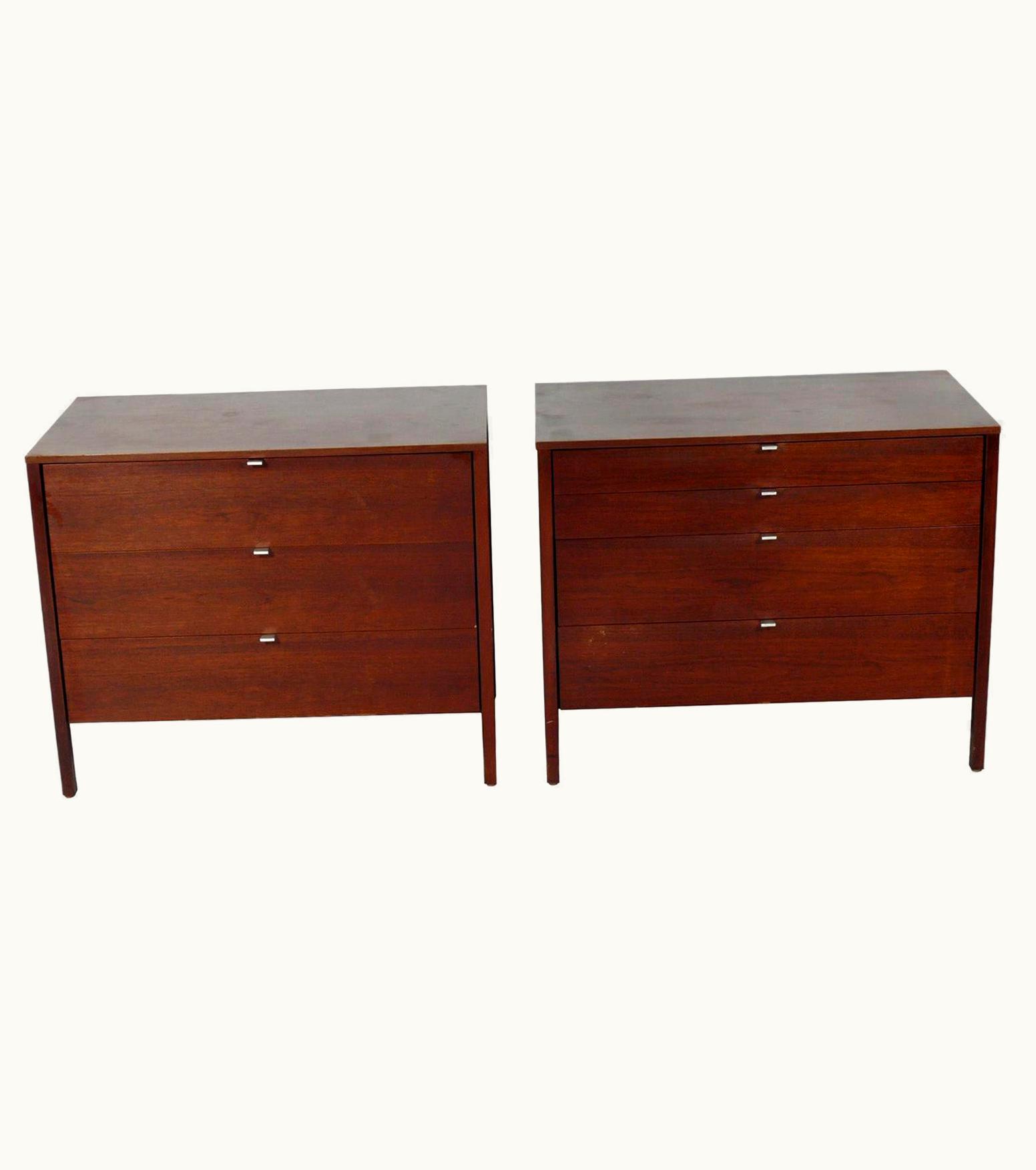 Florence Knoll Florence Knoll Walnut Chests Or Dressers