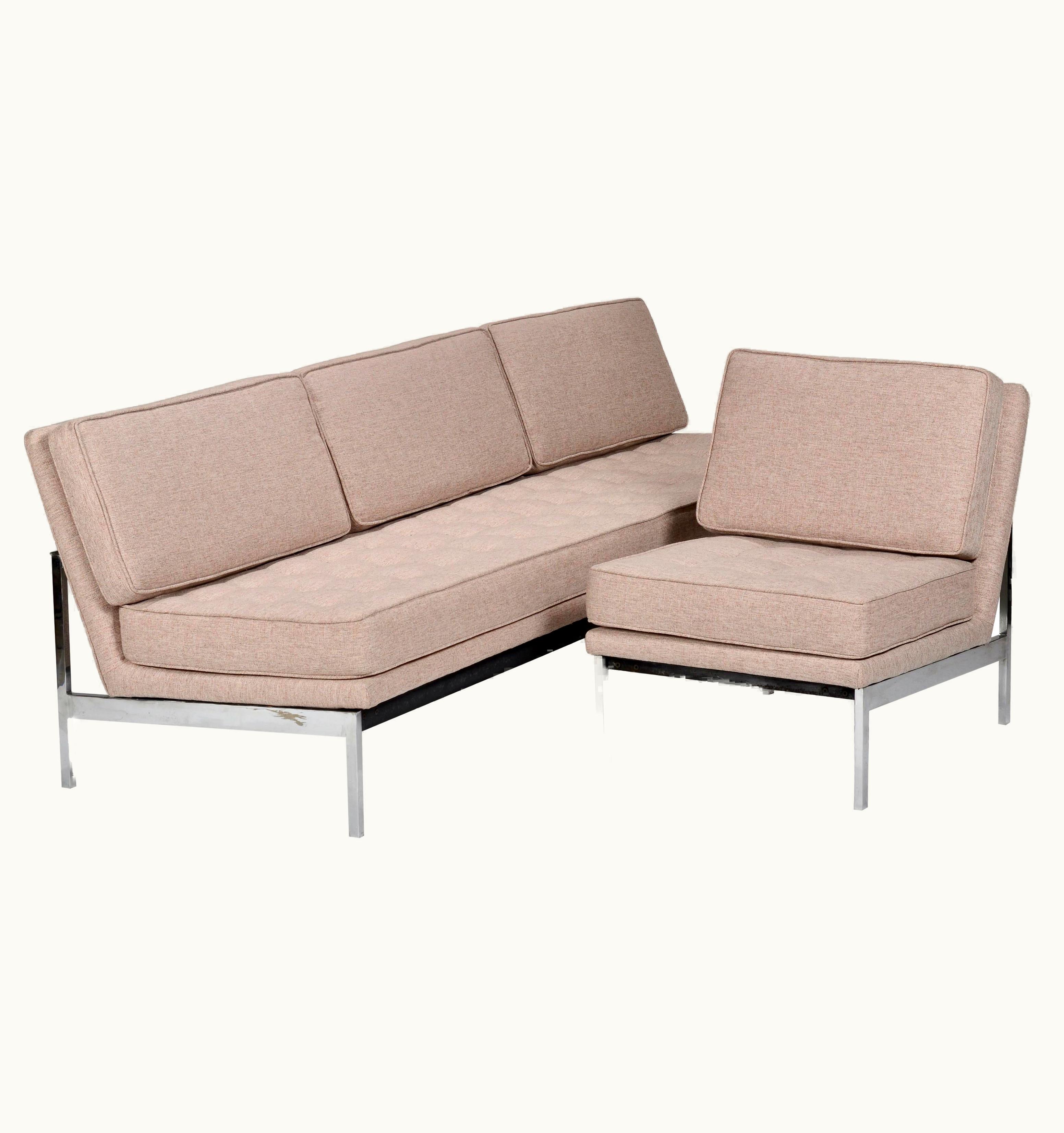 Florence Knoll Florence Knoll Early Florence Knoll Armless Sofa And Chair Set