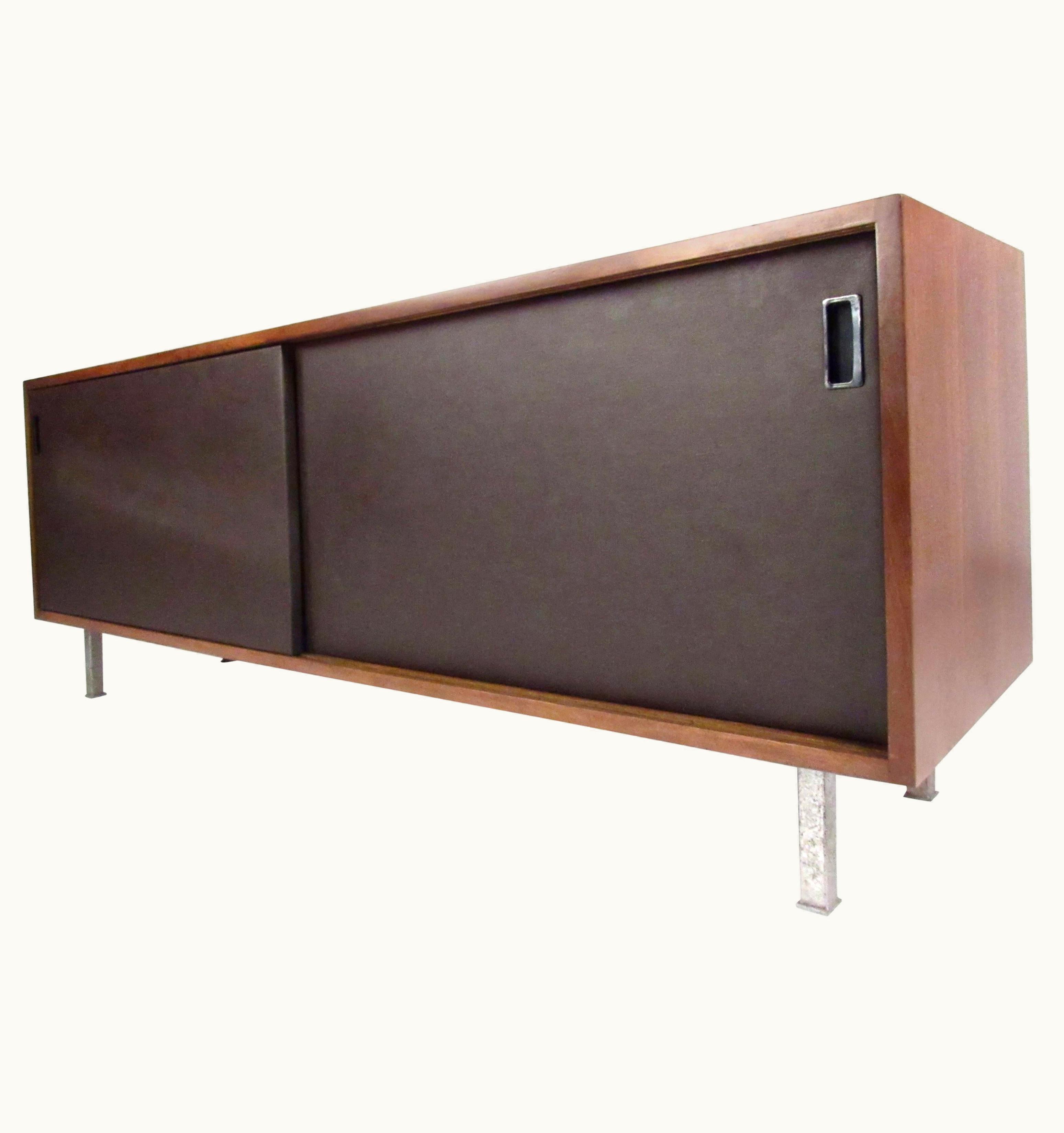 Florence Knoll Florence Knoll Stylish Modern Sliding Door Credenza By Florence Knoll