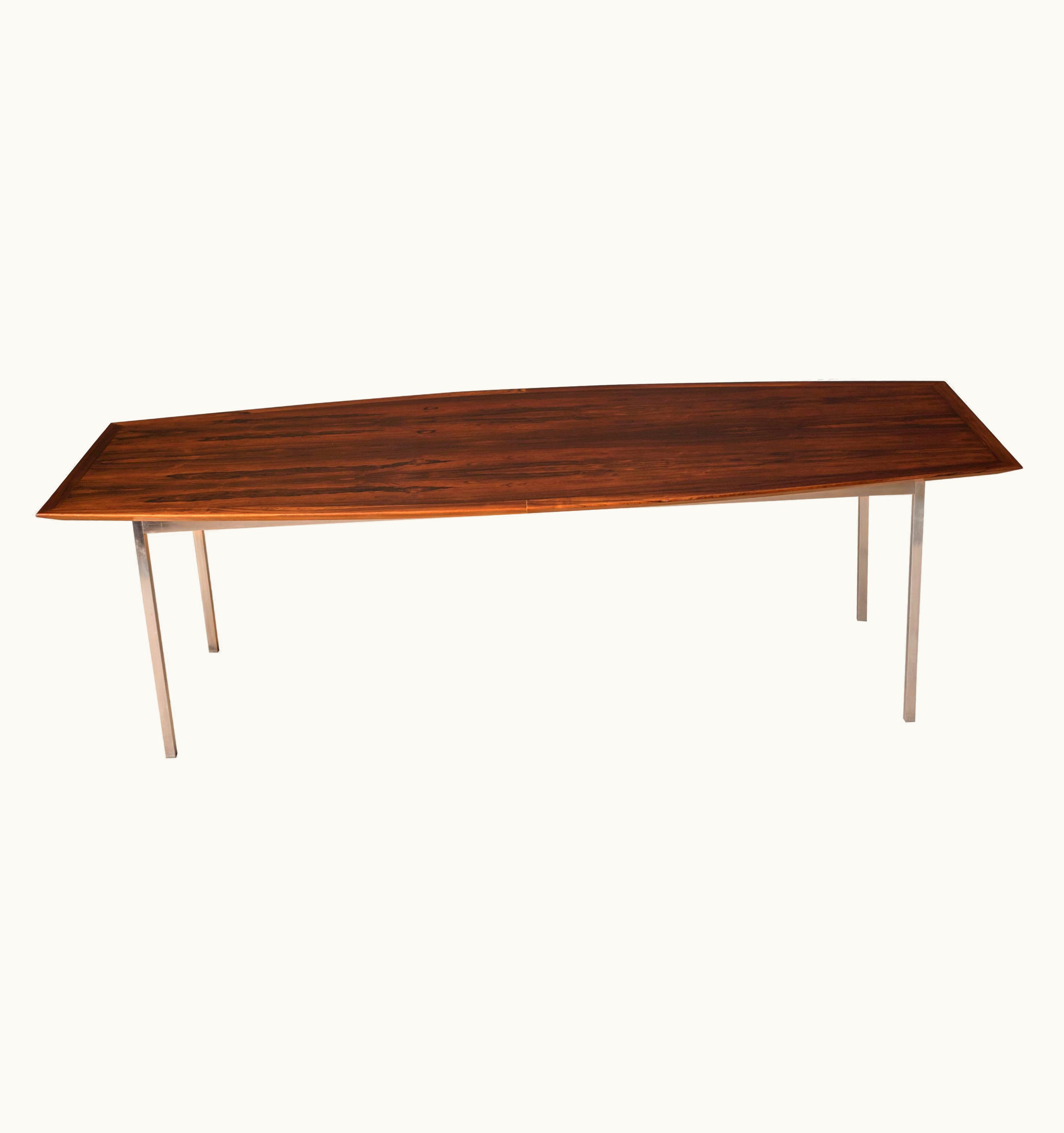 Florence Knoll Florence Knoll Mid Century Rosewood Conference Dining Table By Florence Knoll