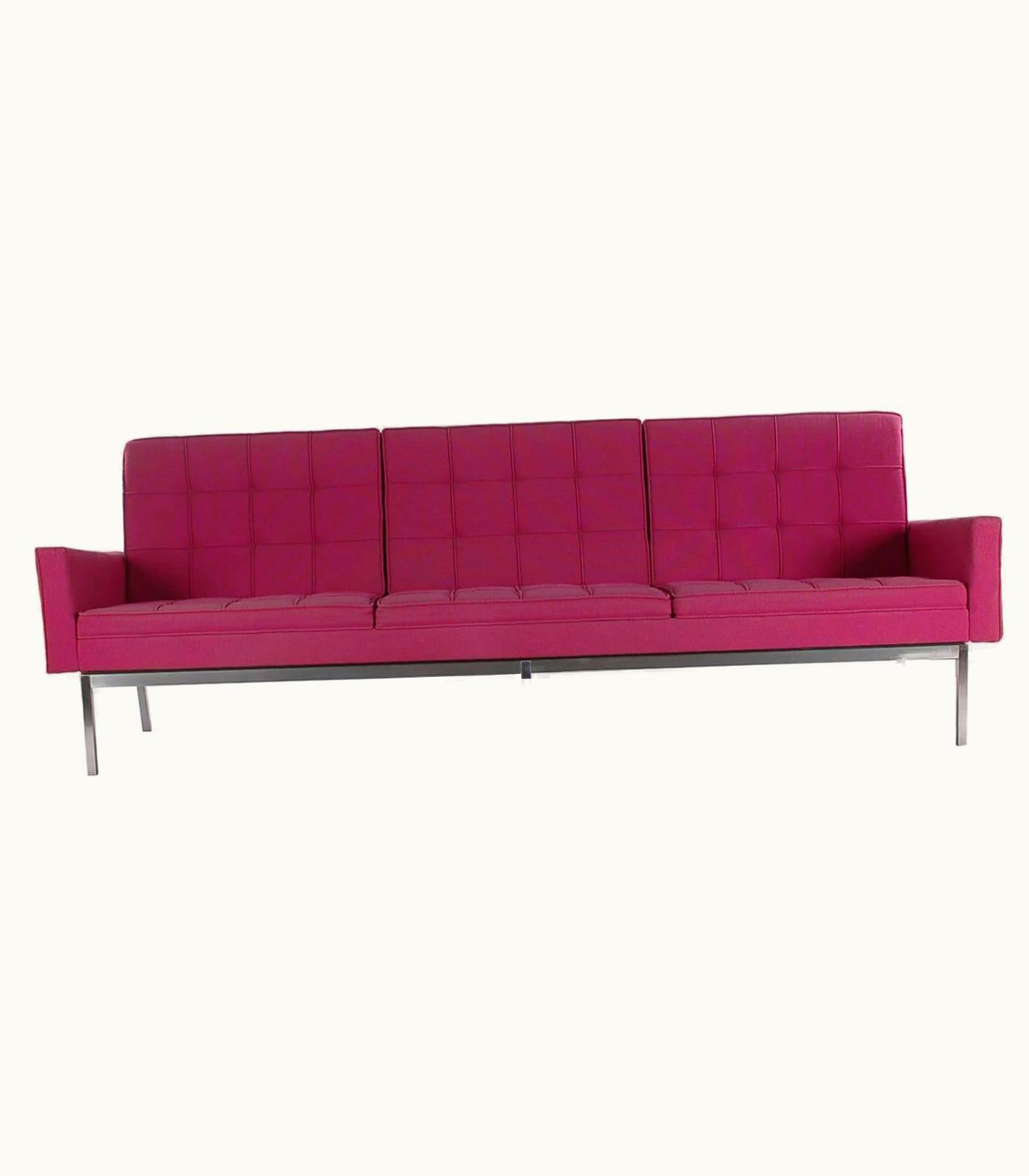 Florence Knoll Florence Knoll For Knoll Mid-Century Modern Sofa In Fuchsia