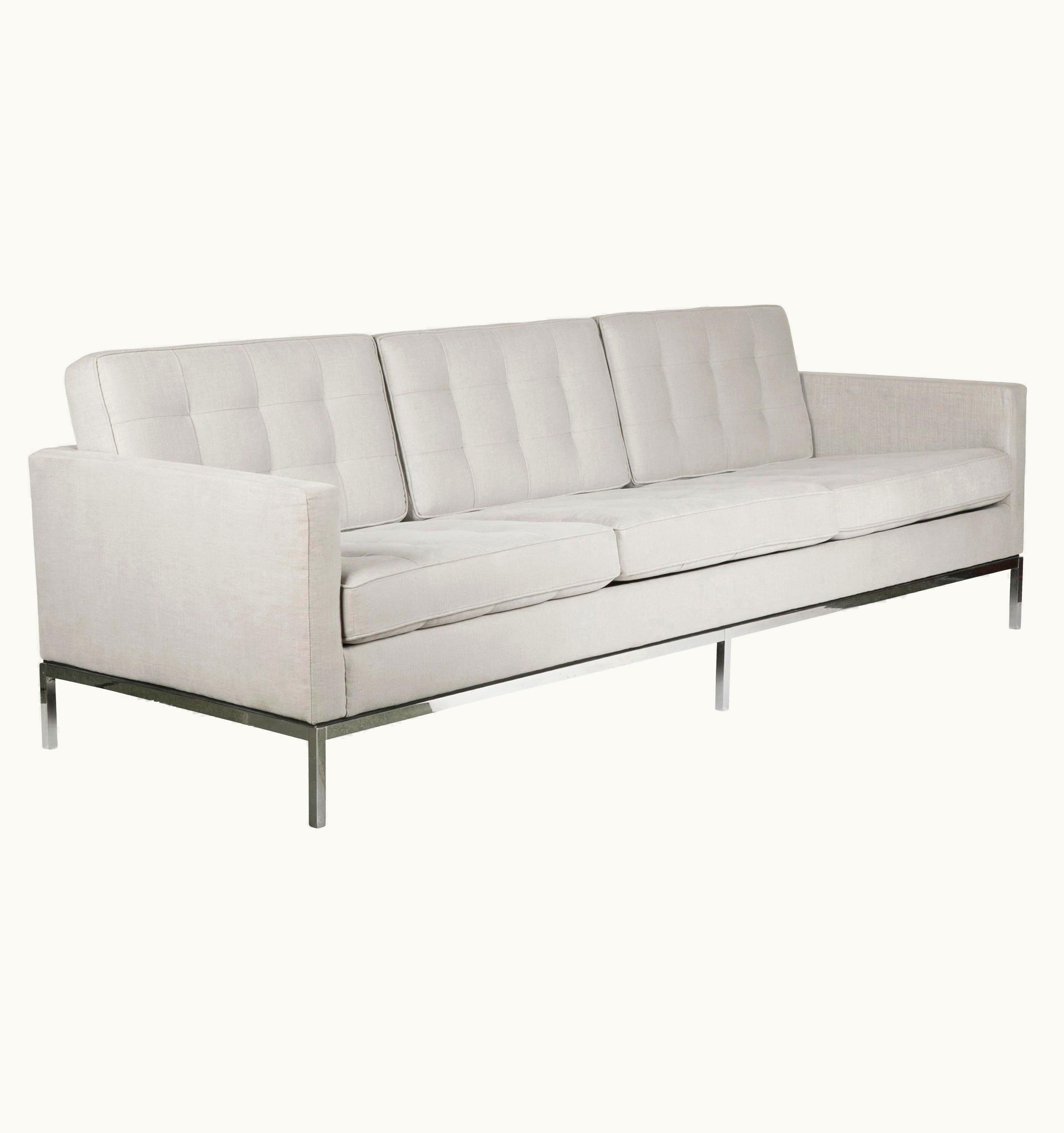 Florence Knoll Florence Knoll Sofa On Chrome Legs