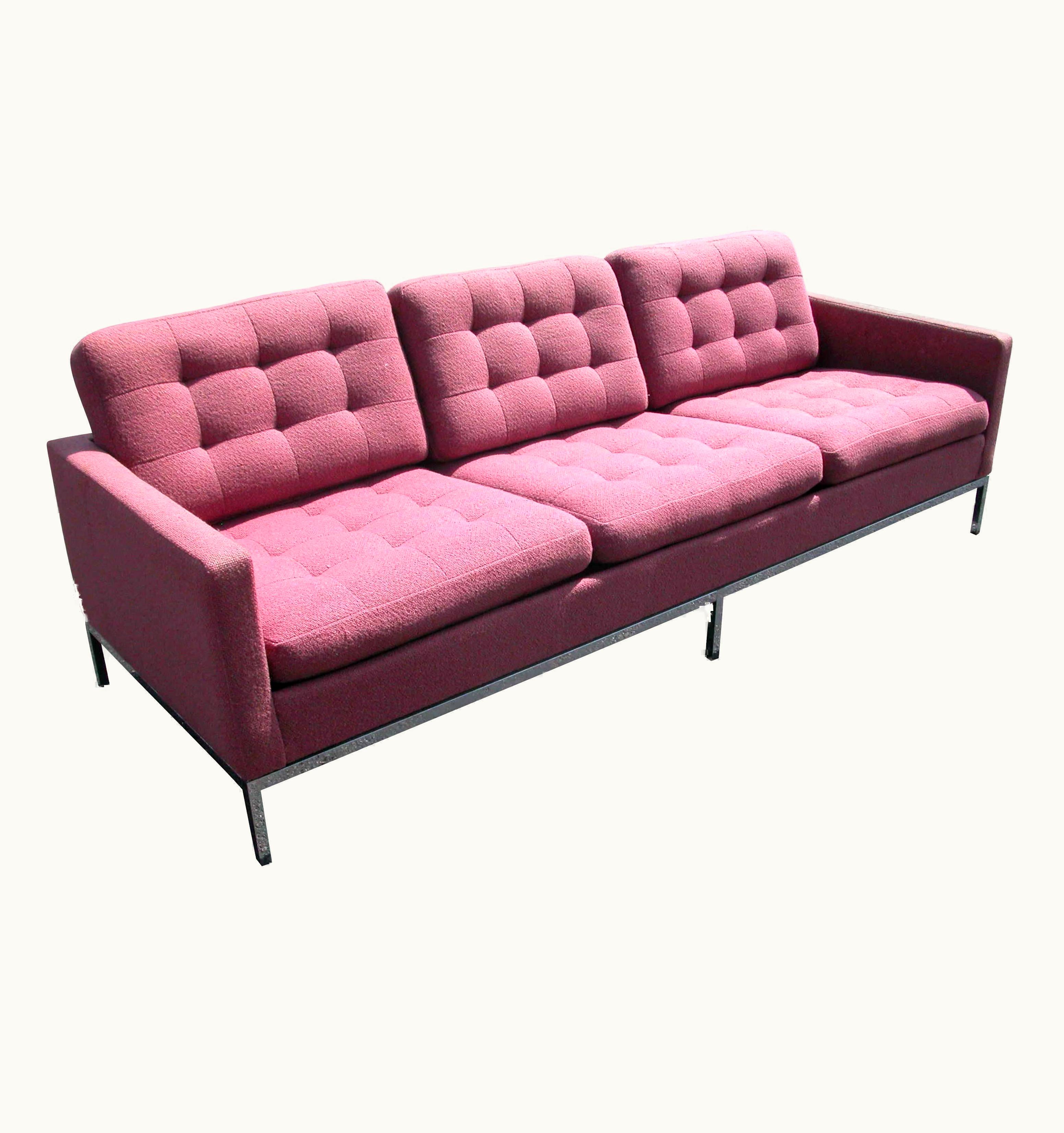 Florence Knoll Florence Knoll 90in Vintage Mid-Century Knoll Three-Seat Sofa