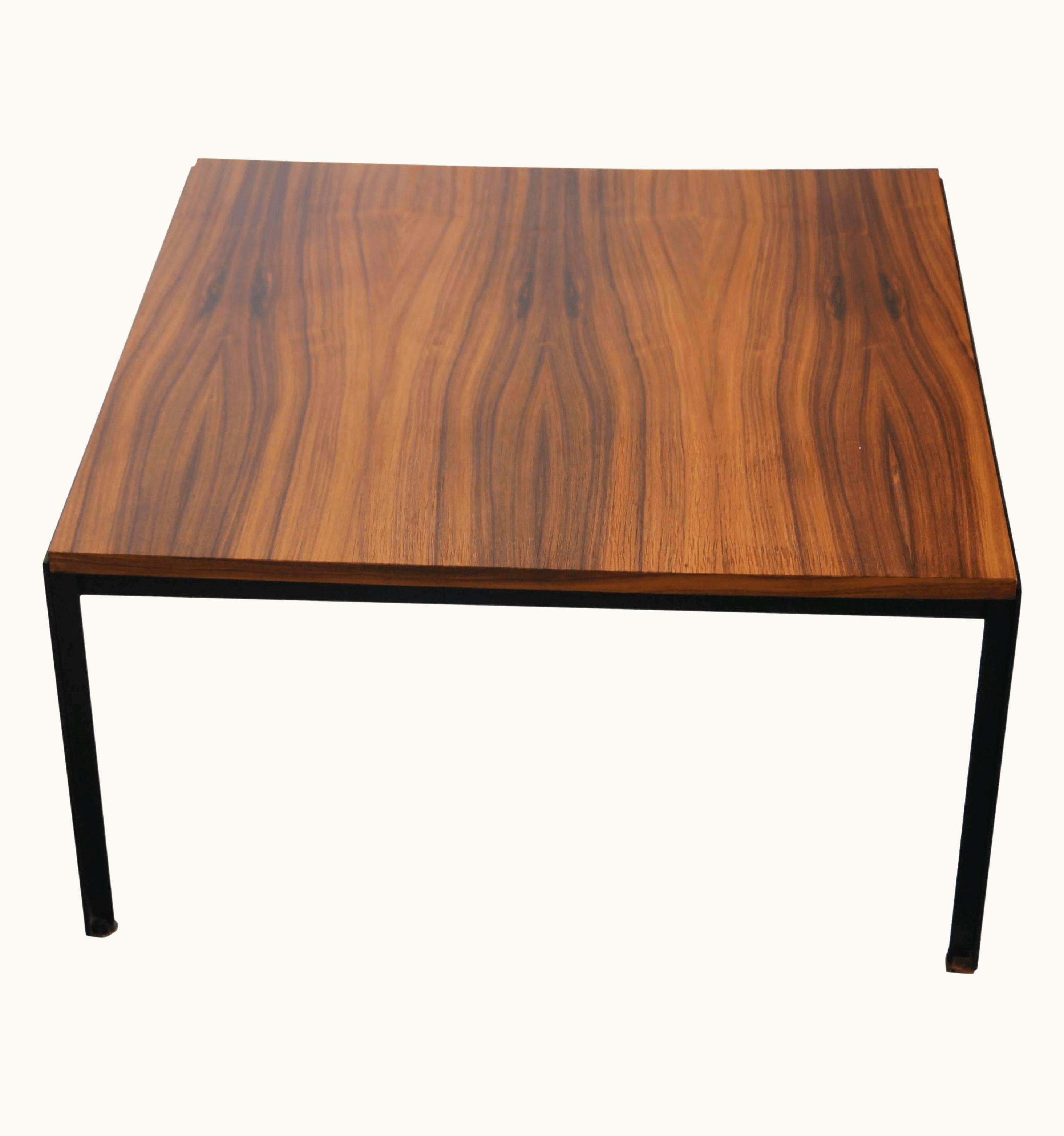 Florence Knoll Florence Knoll Vintage Florence Knoll Rosewood Veneer Top Coffee Table
