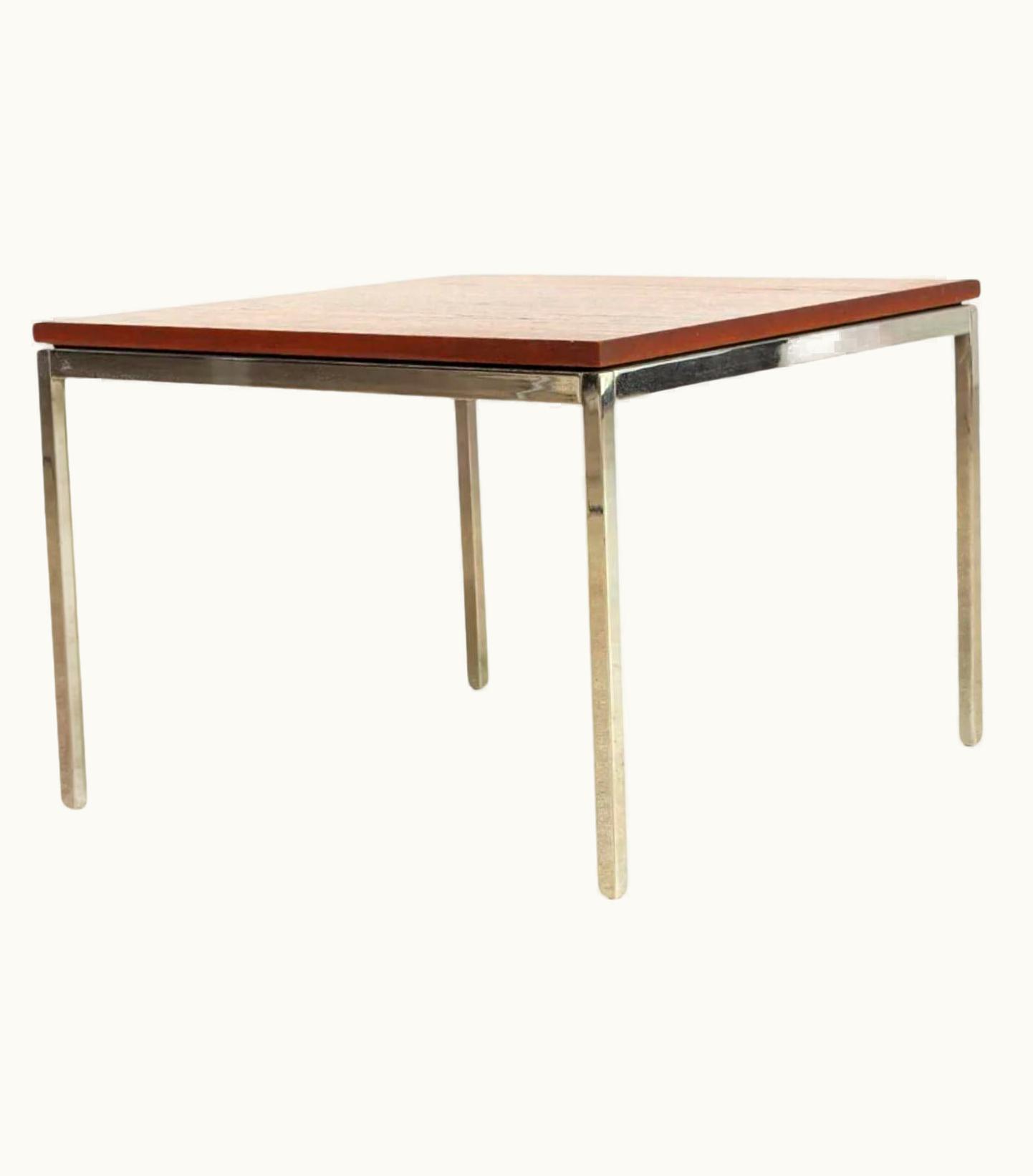 Florence Knoll Florence Knoll 1960s Midcentury Florence Knoll Square Coffee Table In Walnut