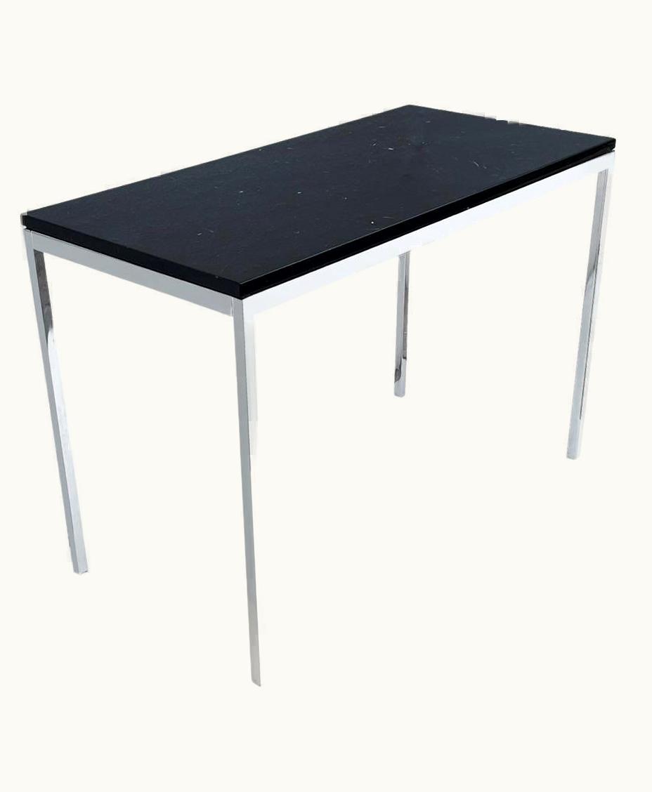 Florence Knoll Florence Knoll Mid Century Modern Florence Knoll Black Marble Console Table Or Hall Table