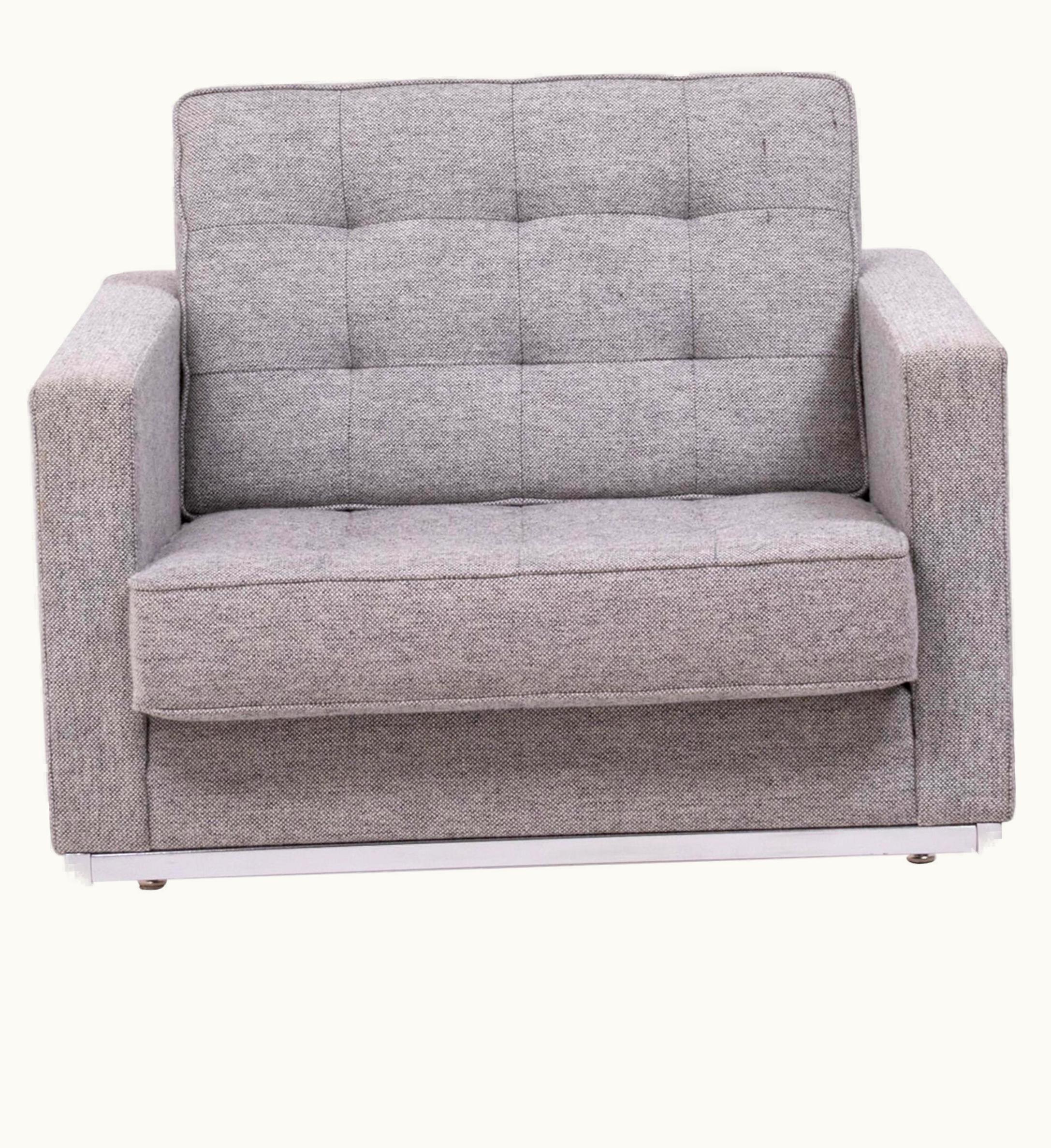 Florence Knoll Florence Knoll Grey Tuxedo Lounge Chair