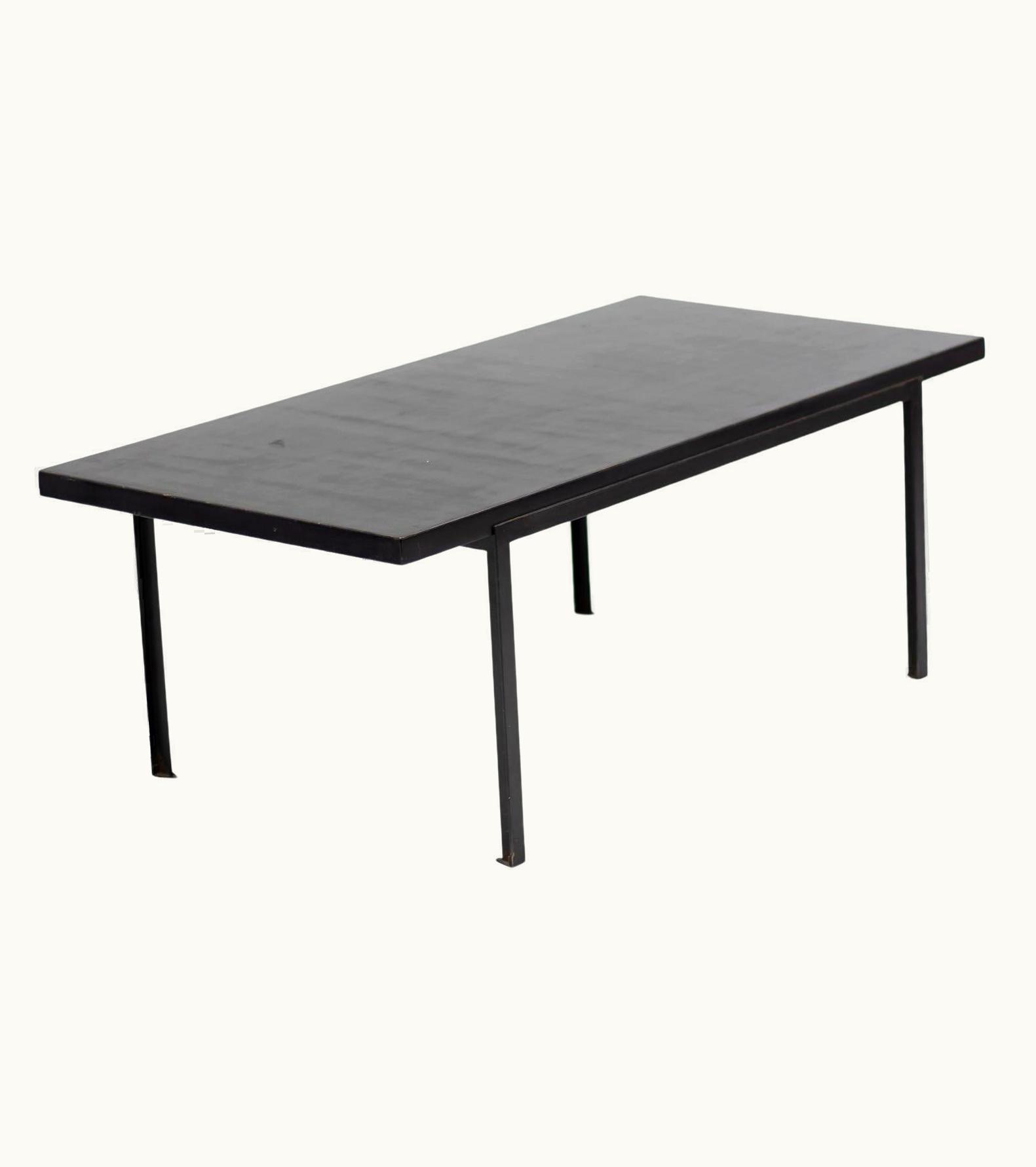 Florence Knoll Florence Knoll Black Coffee Table