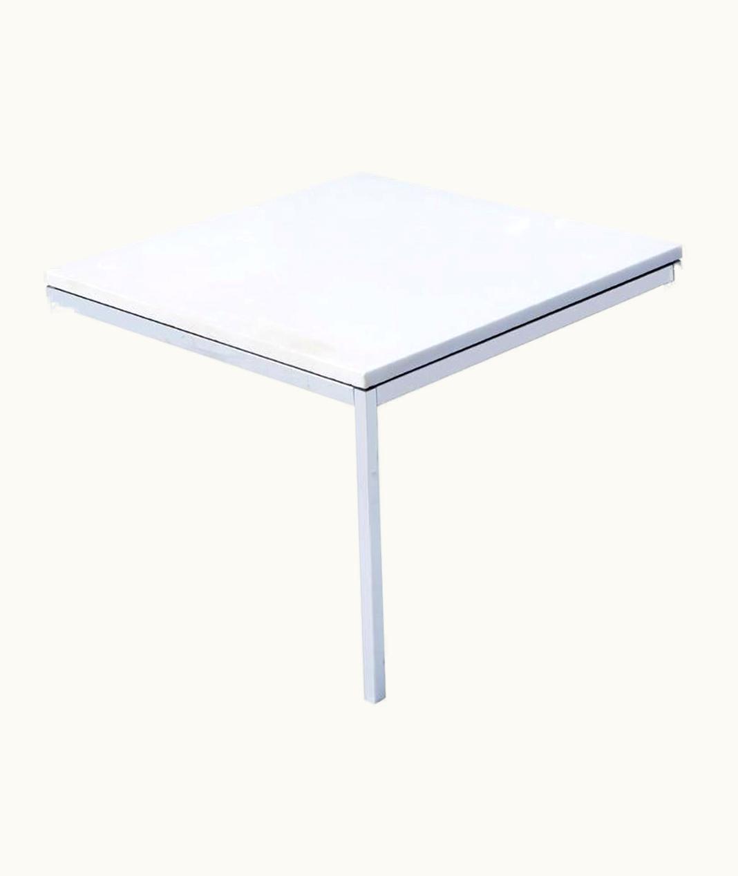 Florence Knoll Florence Knoll Coffee / Side End Table With White Marble Top