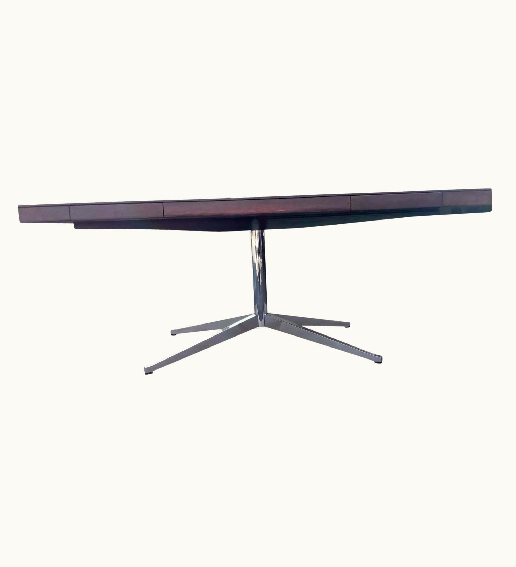 Florence Knoll Florence Knoll Vintage Florence Knoll Stained Oak Partners Executive Desk Fully Restored