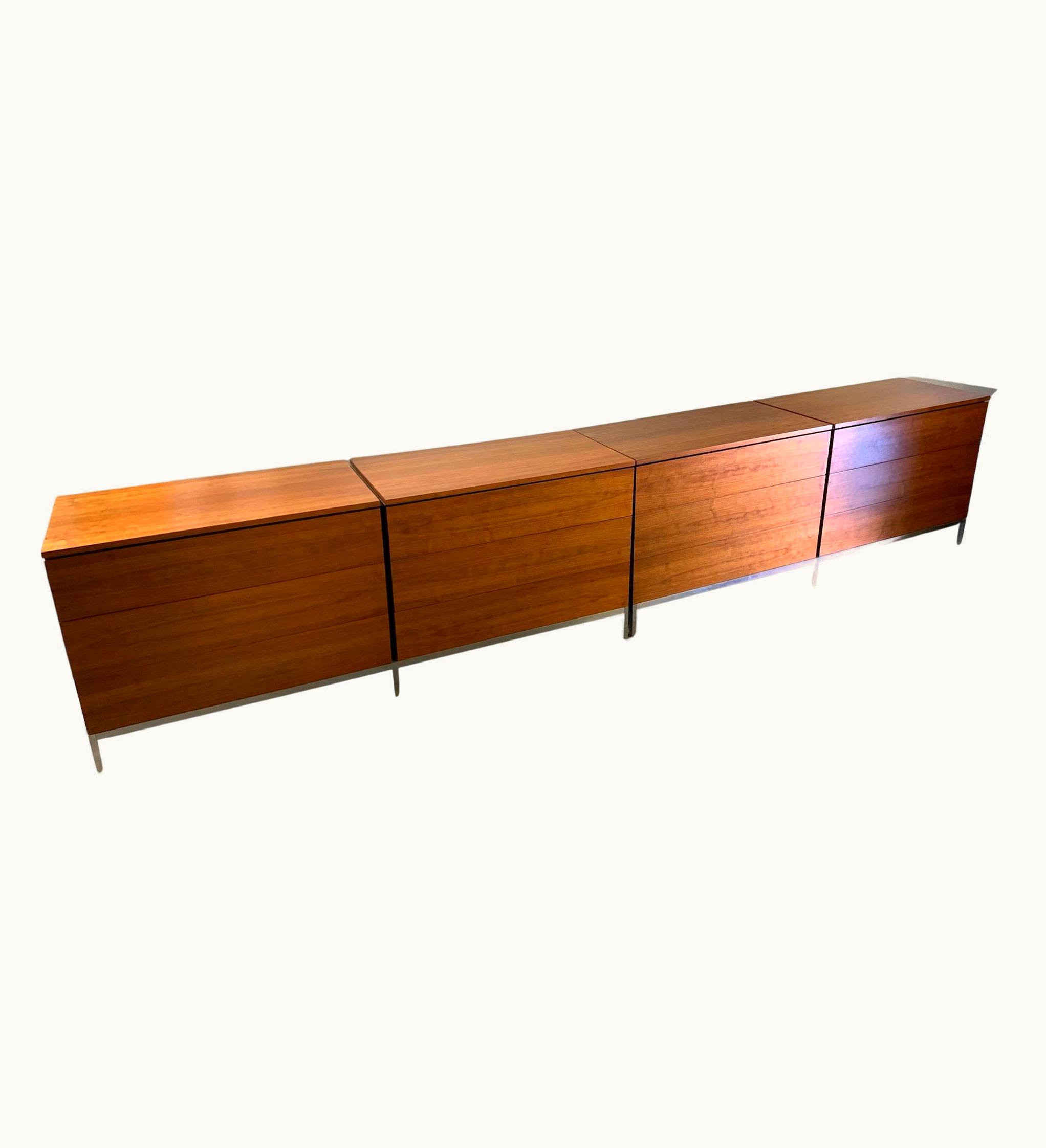 Florence Knoll Florence Knoll Pair Of Walnut Chests By Florence Knoll For Knoll