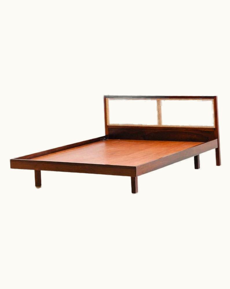 Sergio Rodrigues Sergio Rodrigues Midcentury Rosewood Bed By Unknown Designer, 1960s, Midcentury Brazilian