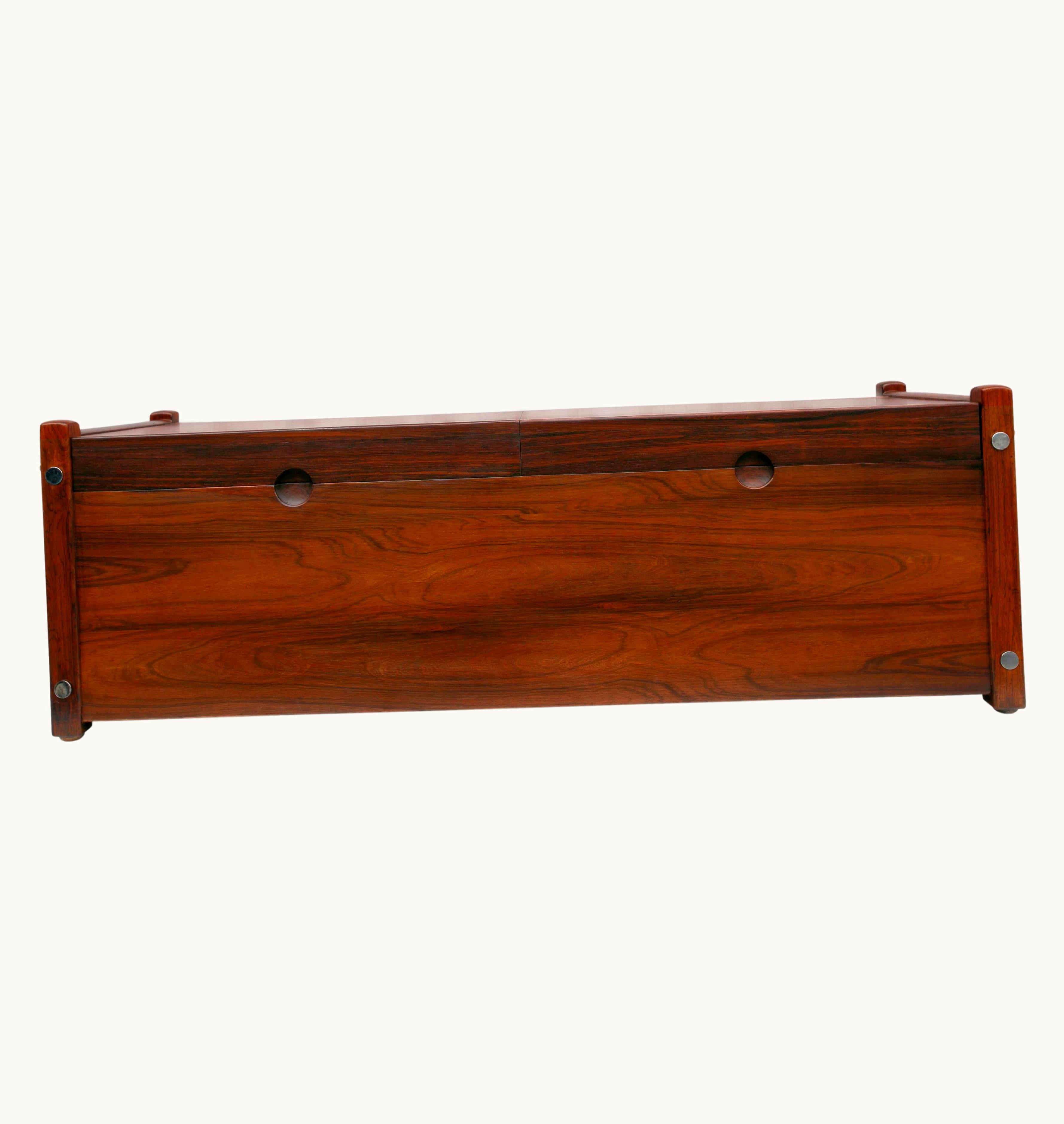 Sergio Rodrigues Sergio Rodrigues Mid-Century Modern Trunk Model "Sabara" In Hardwood By Sergio Rodrigues, 1965