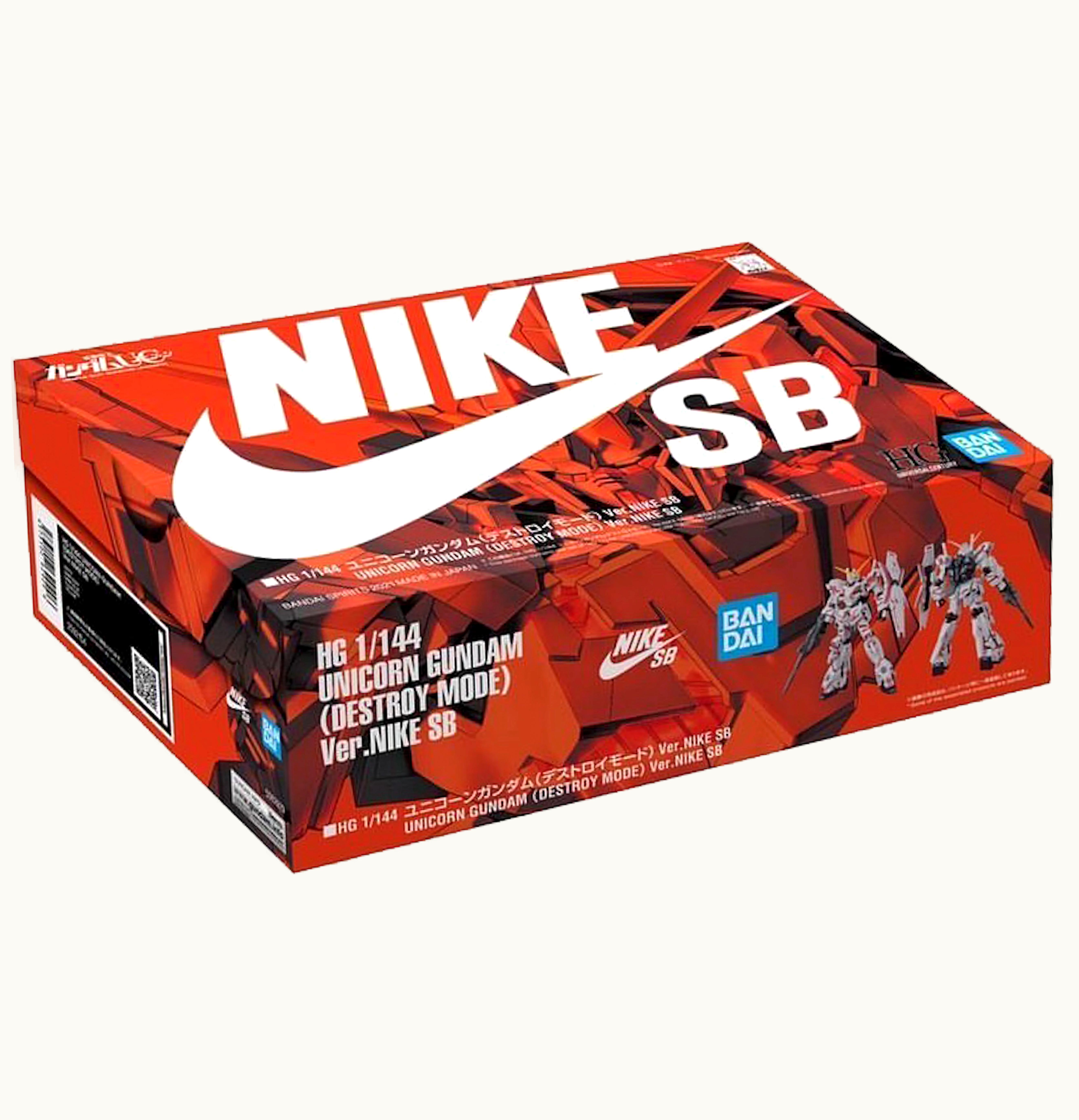 Bandai Gundam Bandai Gundam x Nike SB Unicorn Gundam 02 Banshee 1 144 Scale Model Kit Action Figure