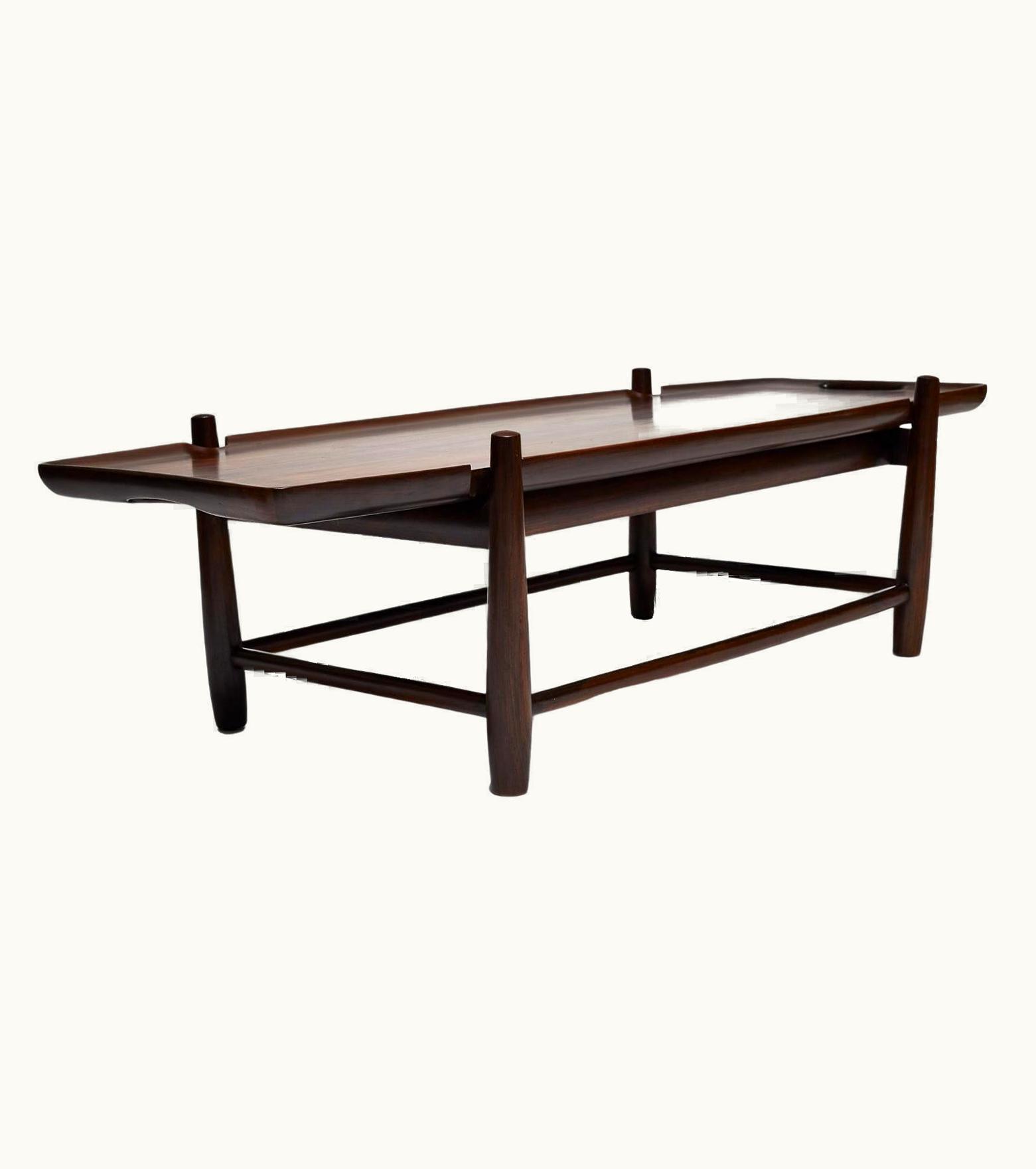 Sergio Rodrigues Sergio Rodrigues Mid-Century Modern Coffee Table In Hardwood By Sergio Rodrigues, Brazil, 1958