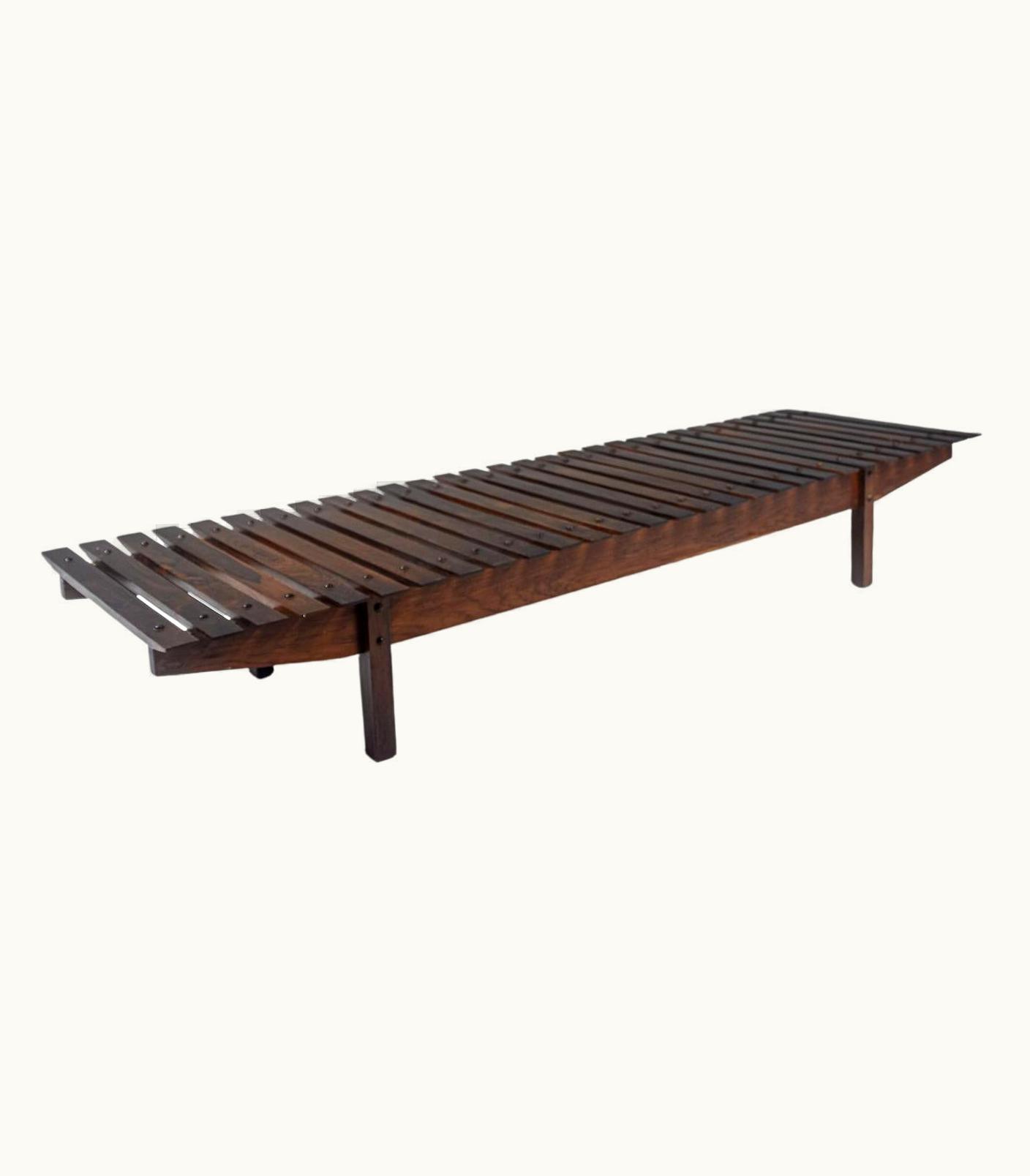 Sergio Rodrigues Sergio Rodrigues Mucki Bench In Jacaranda, Circa 1958