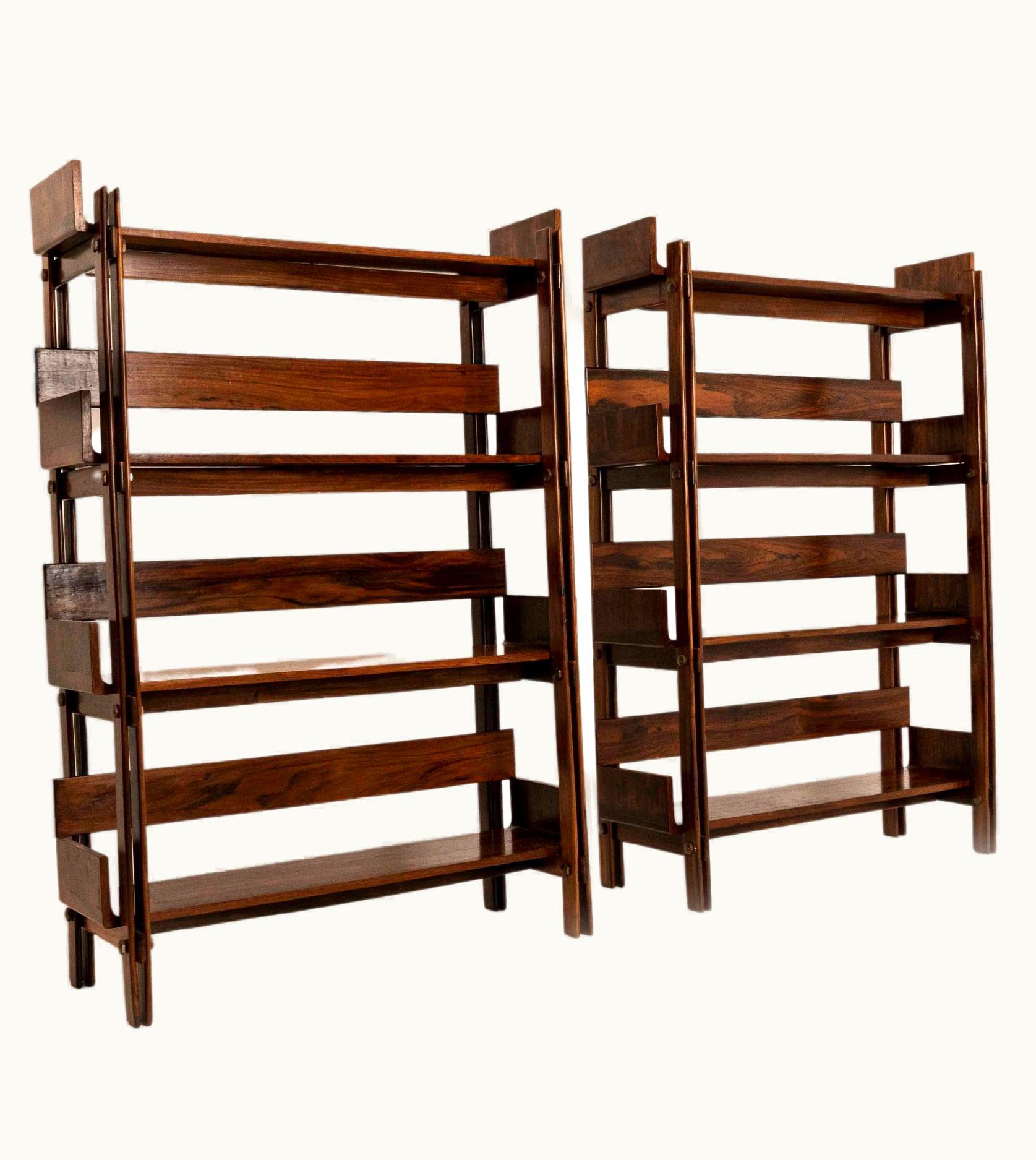 Sergio Rodrigues Sergio Rodrigues Set Of Two Bookcases By Sergio Rodrigues For Oca Brasil, 1960s