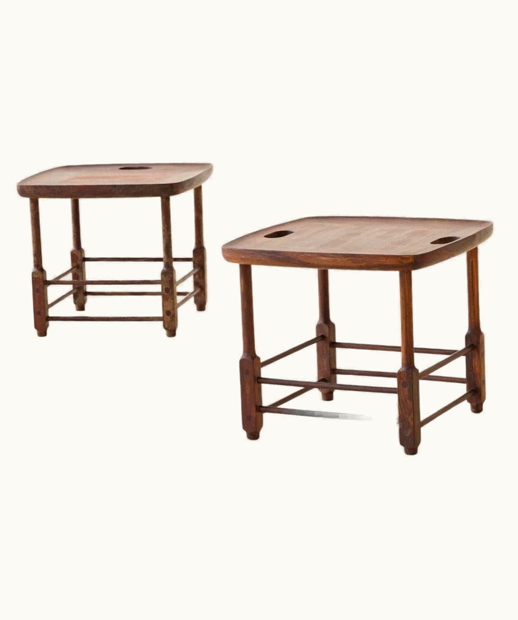 Sergio Rodrigues Sergio Rodrigues Pair Of Magrini Stools By Sergio Rodrigues, Brazilian Midcentury Design