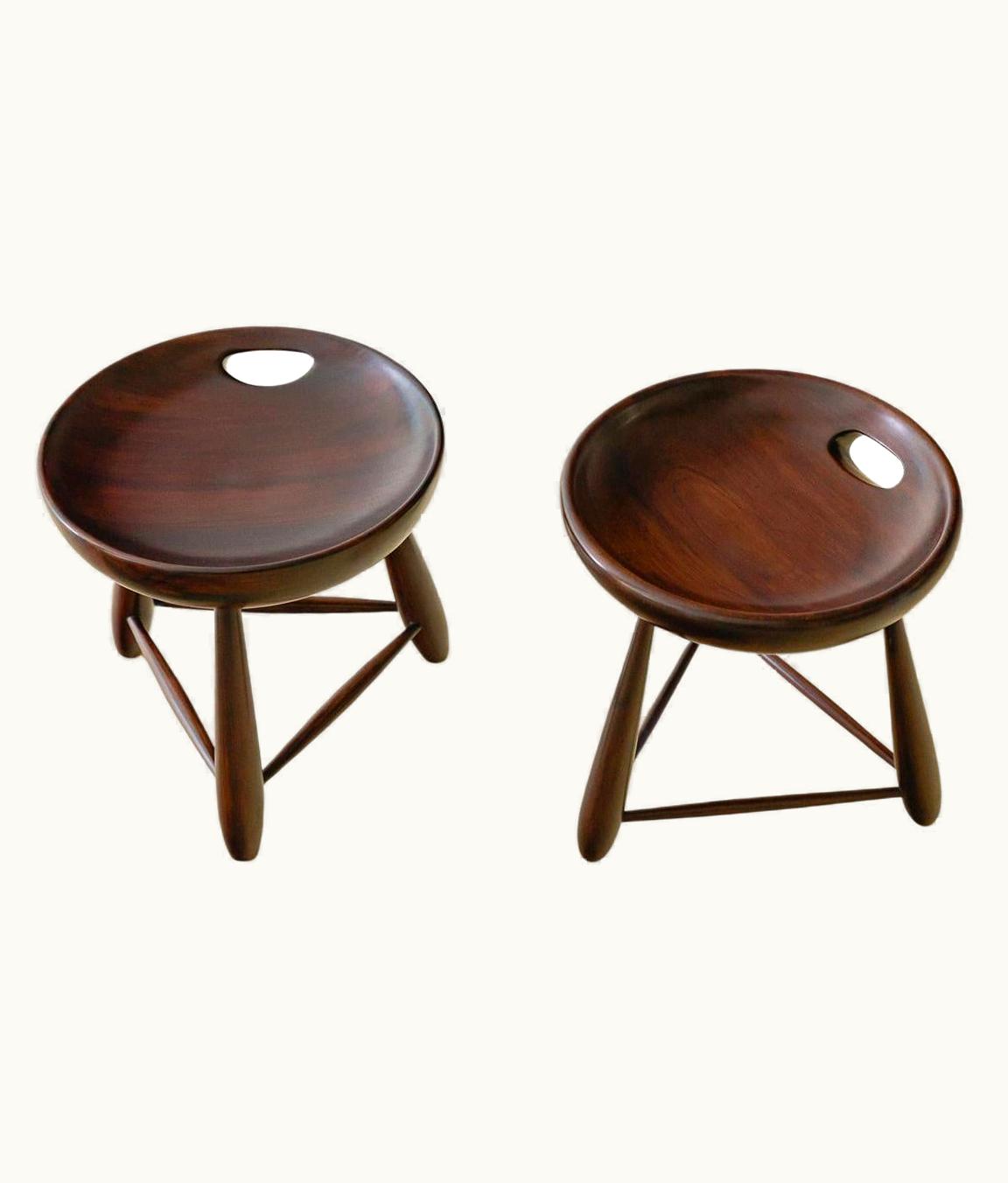 Sergio Rodrigues Sergio Rodrigues Pair Of Vintage Mocho Stools By Sergio Rodrigues, Brazilian Mid-Century, 1954 UZ0196958