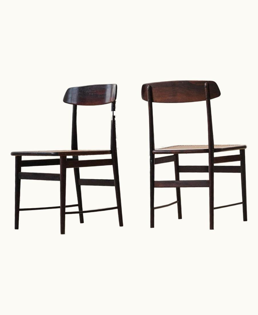 Sergio Rodrigues Set Of 8 'Lucio' Chairs, Sergio Rodrigues, Rosewood, Brazilian Midcentury Design