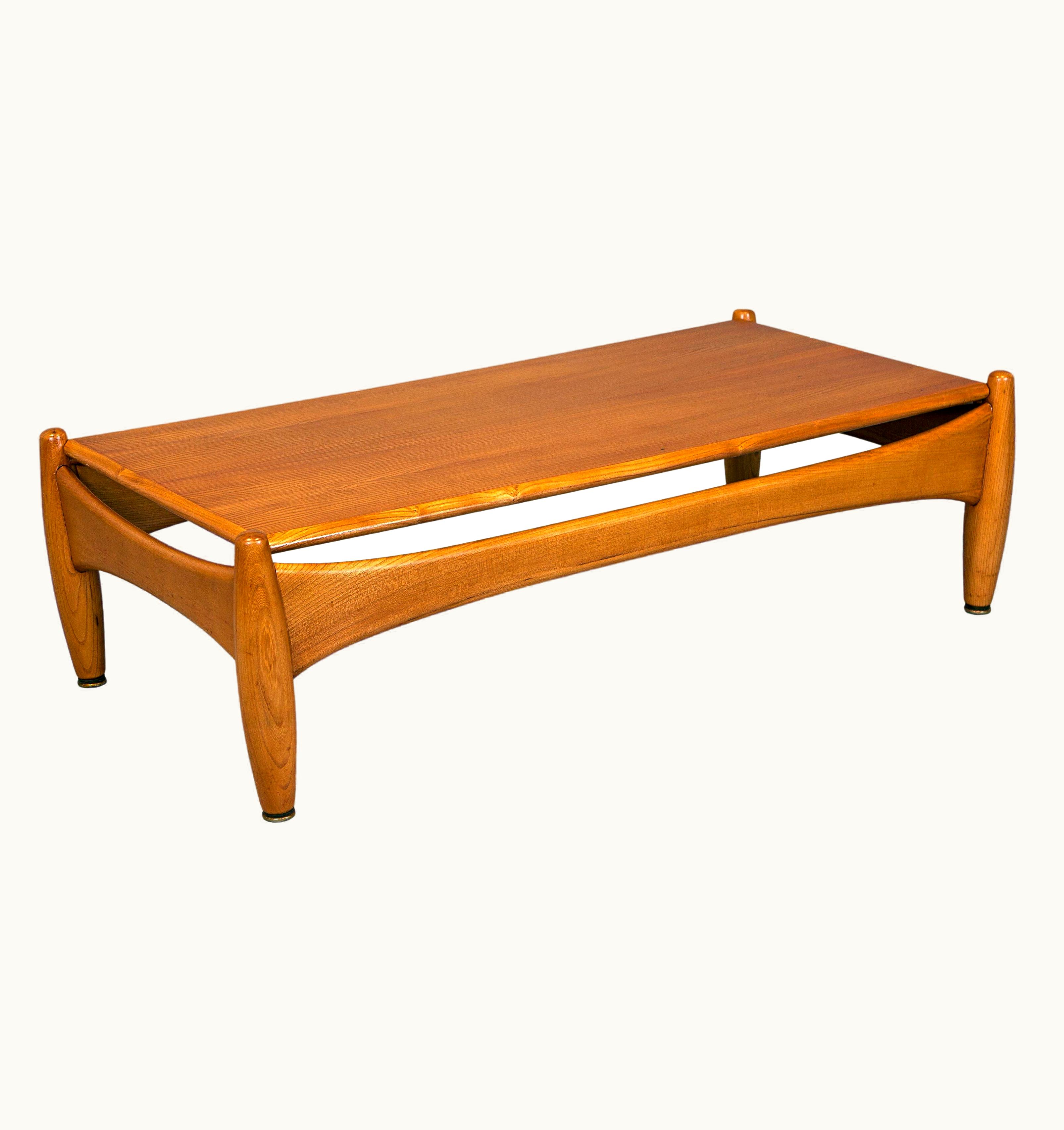 Sergio Rodrigues Sergio Rodrigues 1960's Sergio Rodrigues ''Sheriff'' Coffee Table In Elm Wood