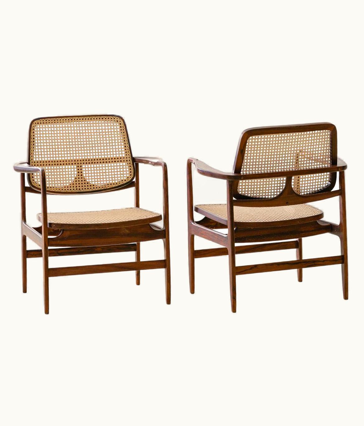 Sergio Rodrigues Sergio Rodrigues Pair Of Vintage Oscar Armchairs By Sergio Rodrigues, 1956, Brazilian Midcentury