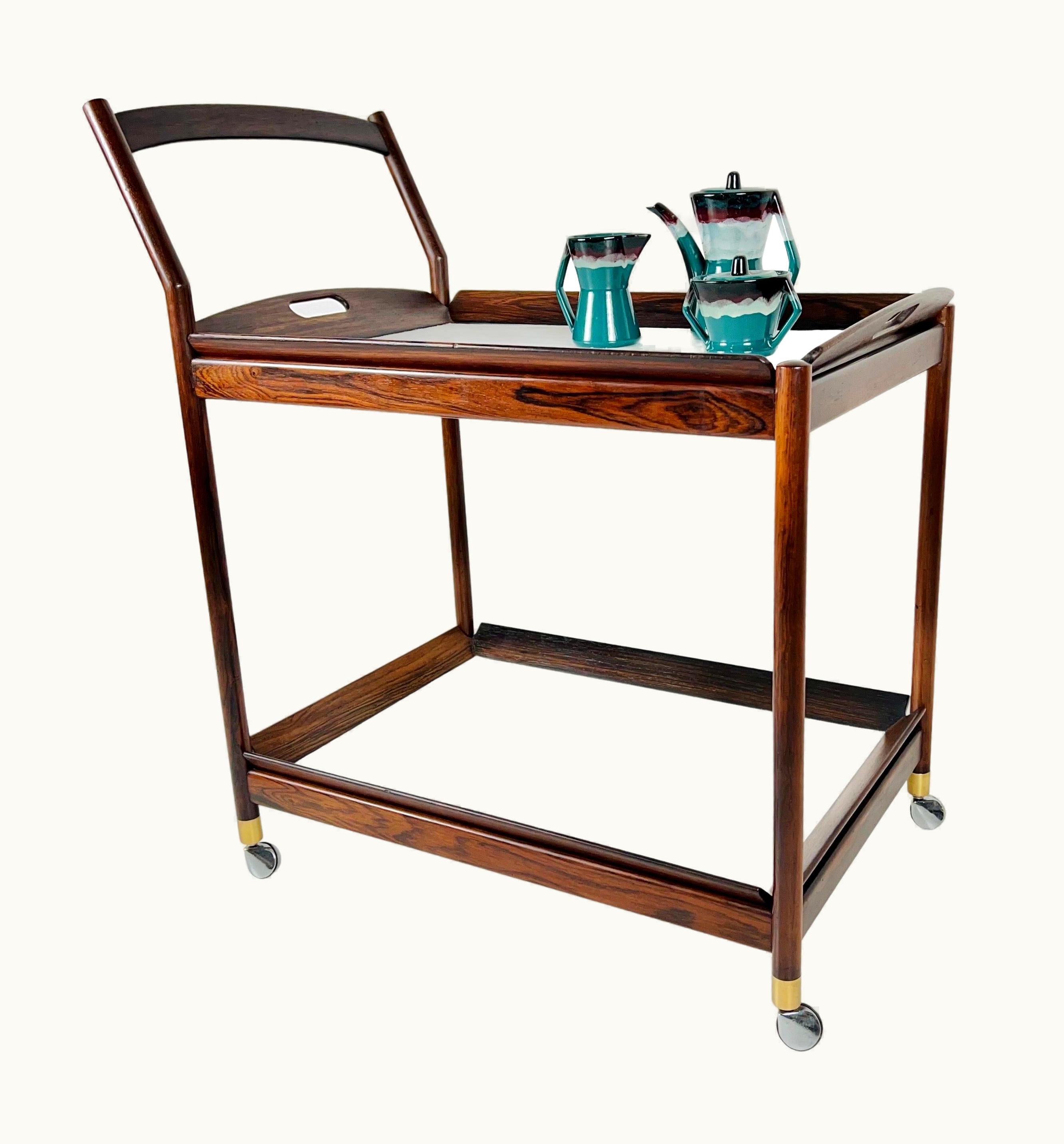 Sergio Rodrigues Sergio Rodrigues Tea Troller Sérgio Rodrigues 'Vertis' 1960 Brazilian Modern Jacarand‚àö¬∞ Rosewood