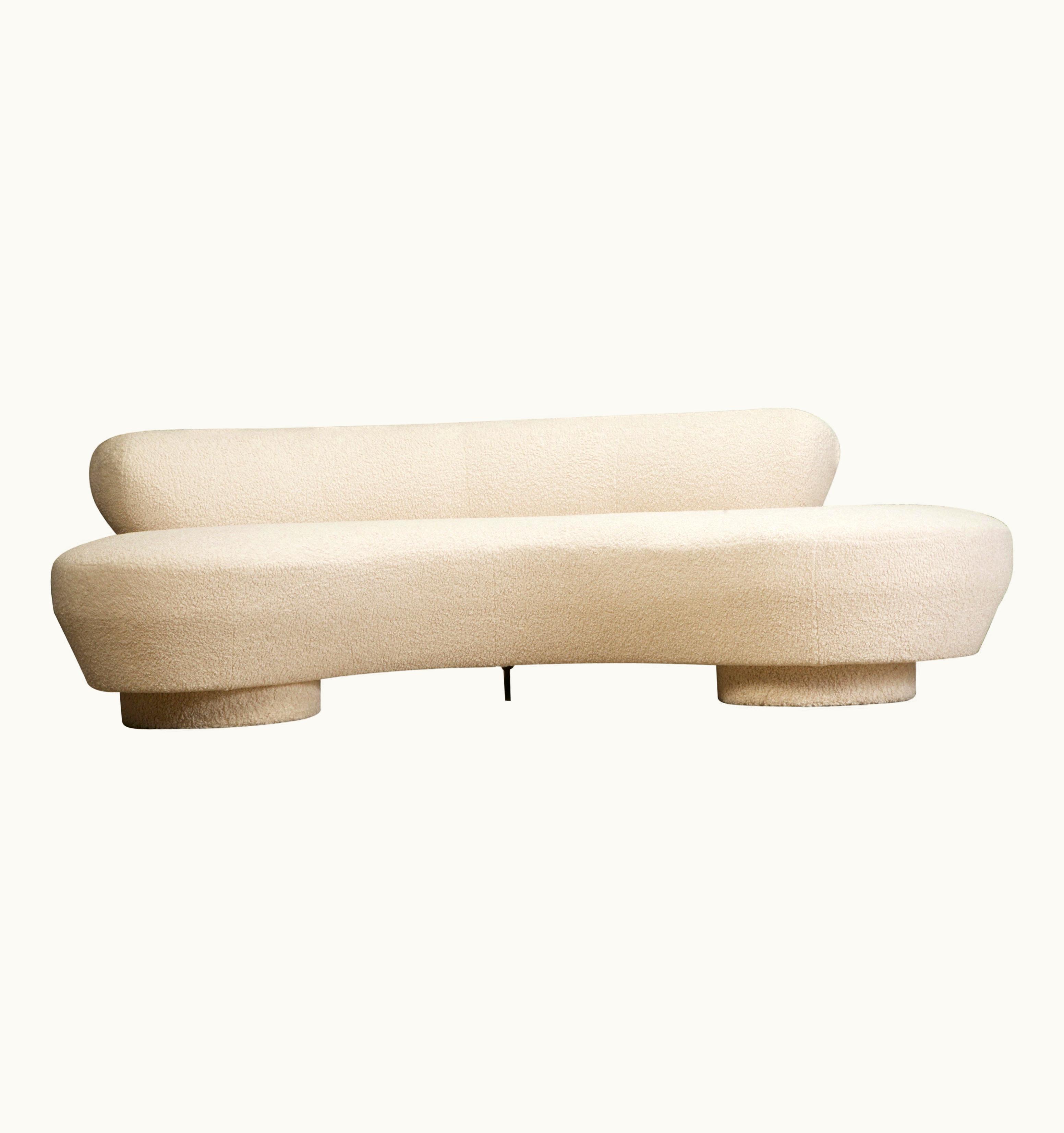 Vladimir Kagan For Directional 'Cloud' Sofa In New Nubby Bouclé, C 1980, Signed UZ0197099