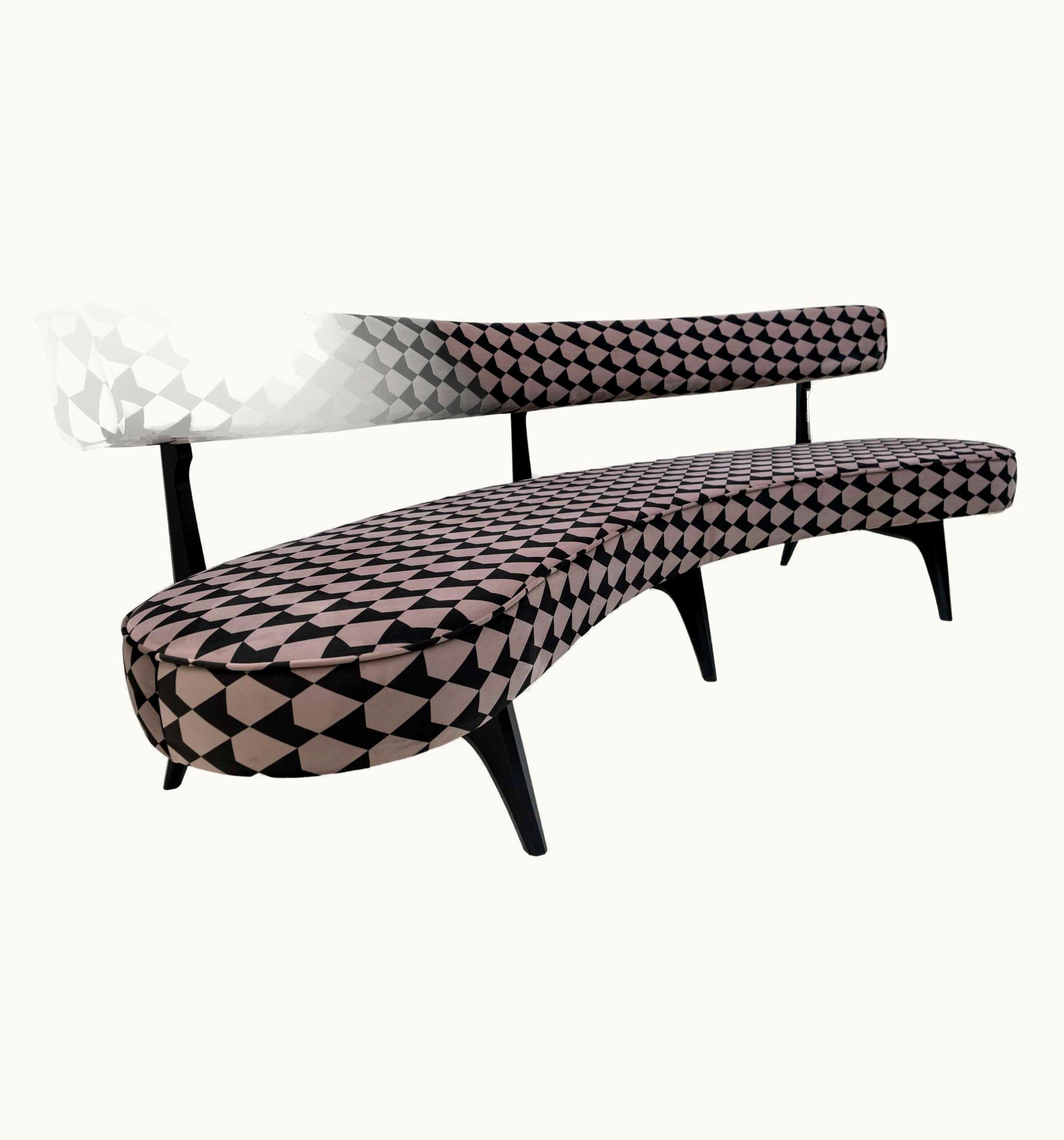 Vladimir Kagan Vladimir Kagan Mid-Century Modern Curved Sofa Vladimir Kagan's Floating Sofa