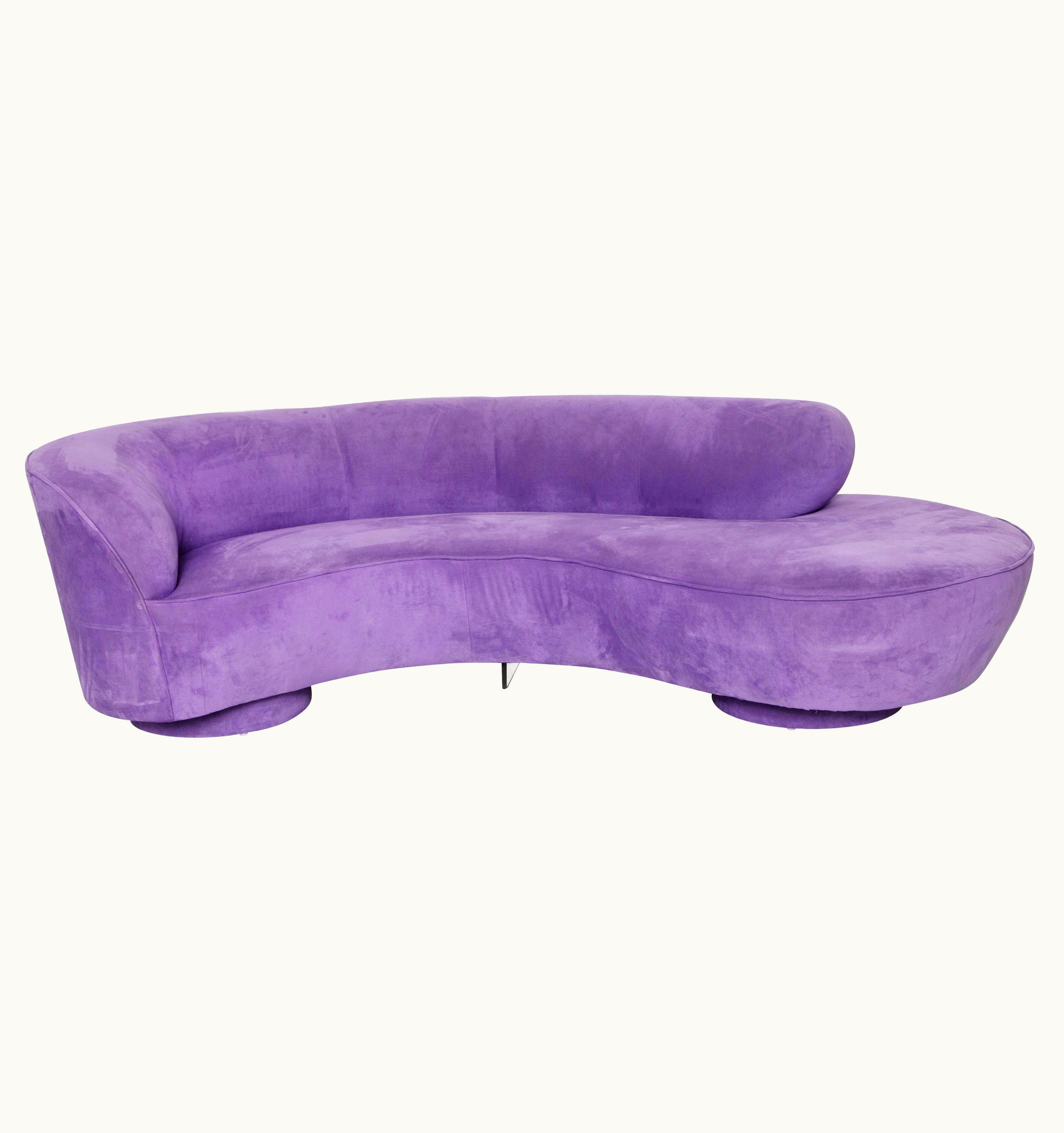 Vladimir Kagan Vladimir Kagan 'Cloud' Sofa By Vladimir Kagan For Directional W Lucite Leg, 1980s, Signed