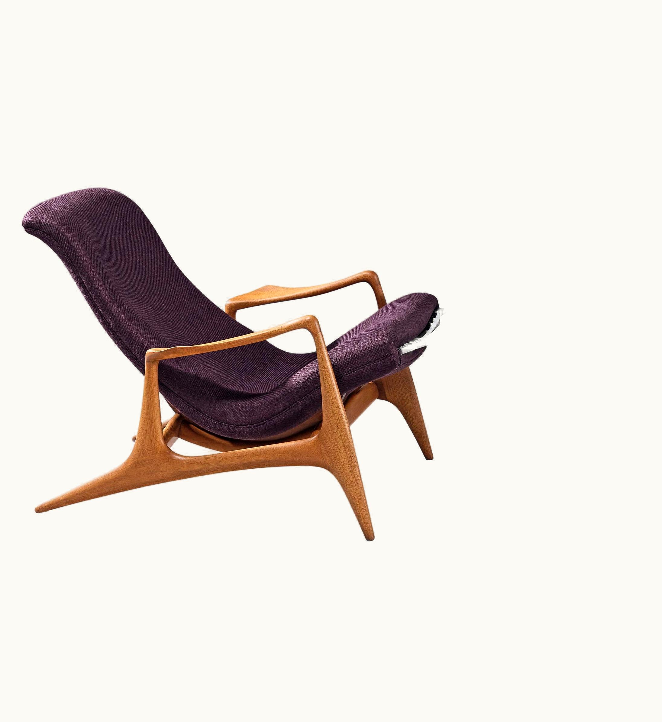 Vladimir Kagan For Dreyfuss 'Multi-Position Reclining' Chair In Teak