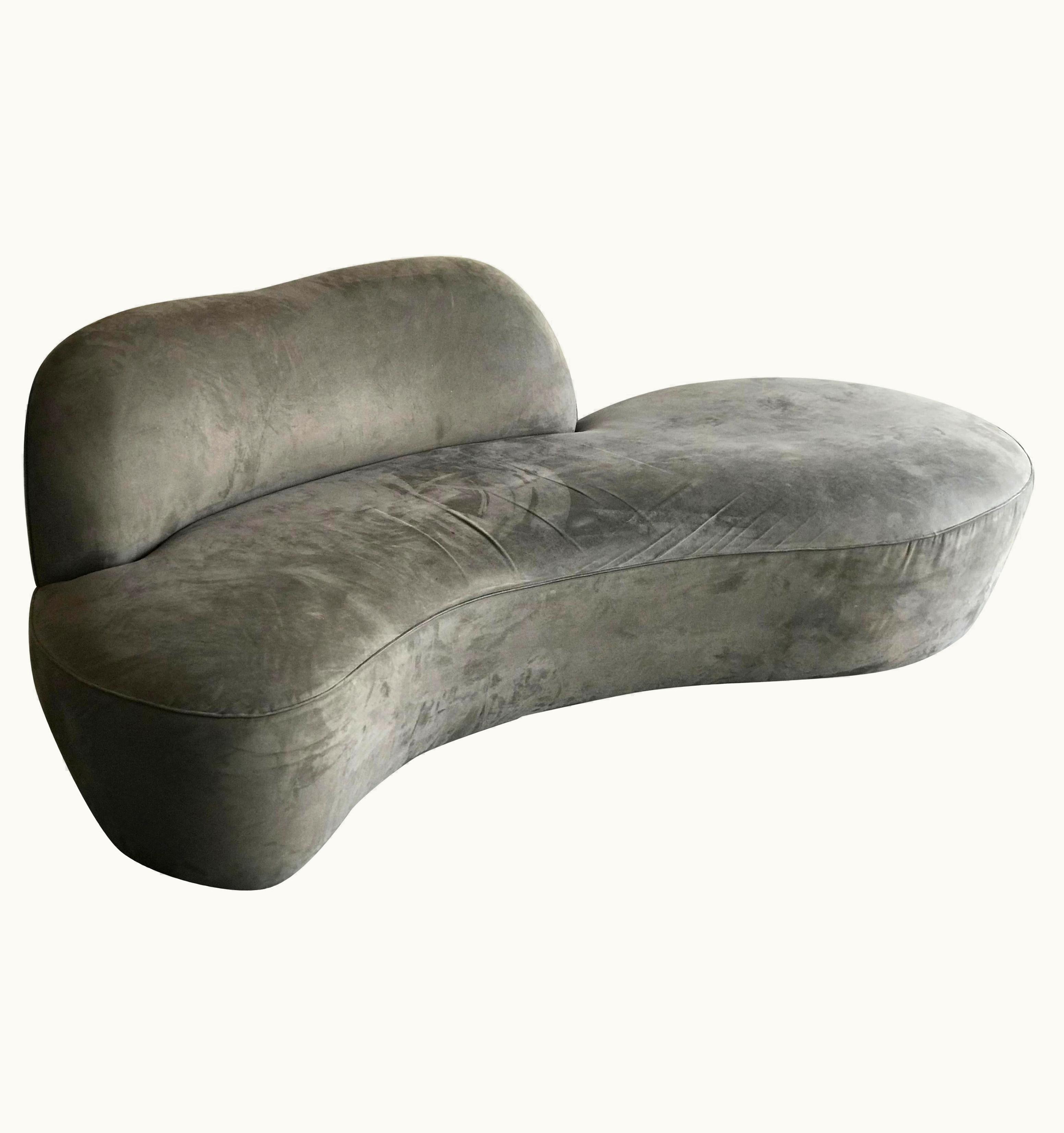 Vladimir Kagan Vladimir Kagan "Zoe" Freeform Sofa, Organic Modernist, Microfiber