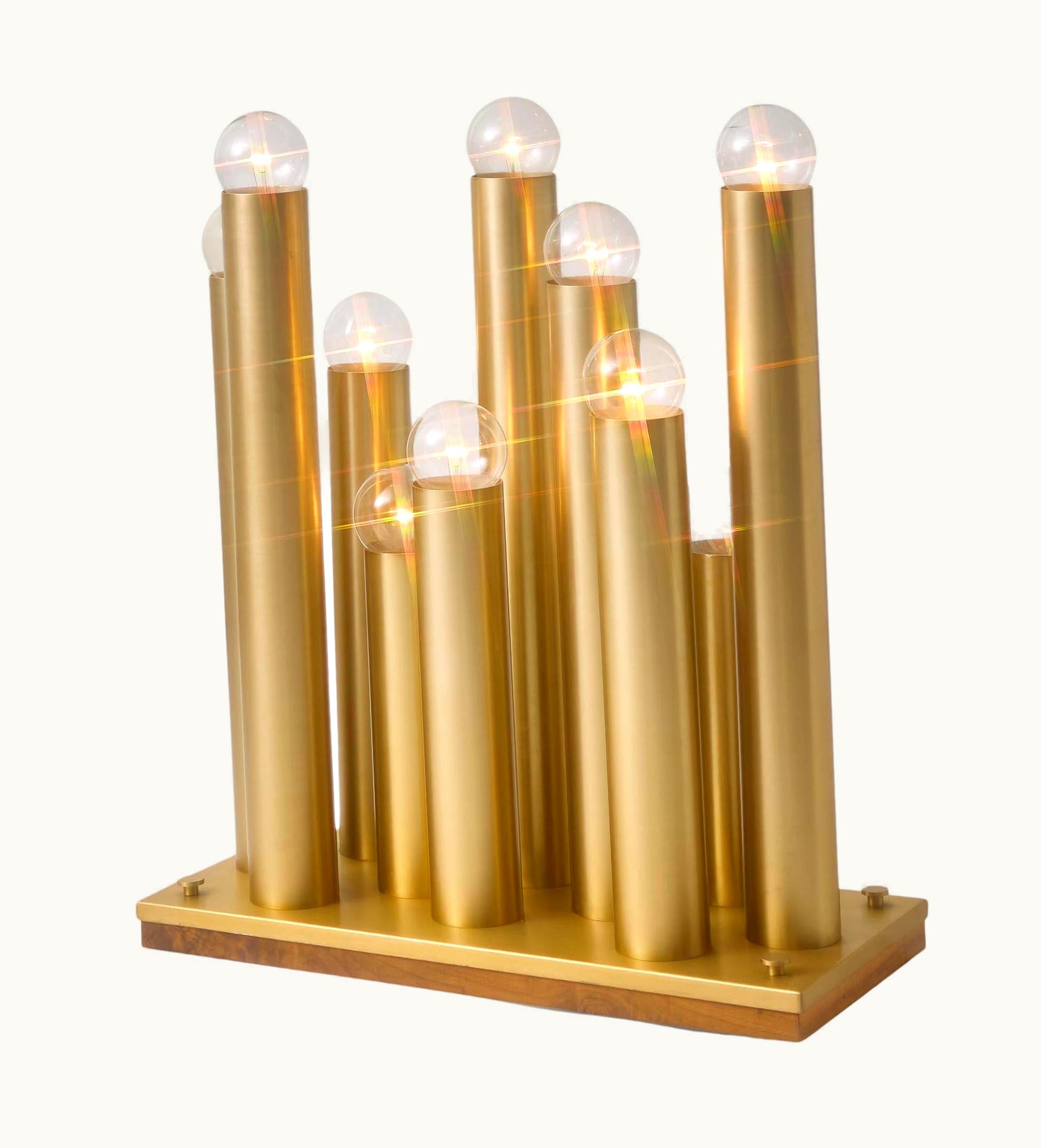 Vladimir Kagan Vladimir Kagan Stalagmite Large Floor Lamp Modern Brass Bubble Light, 1970s, USA