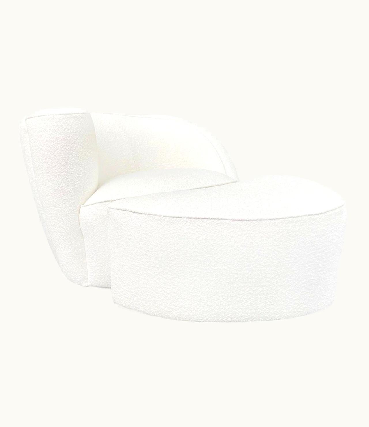 Vladimir Kagan Vladimir Kagan 20th Century, American Nautilus Lounge Chair & Ottoman By Vladimir Kagan