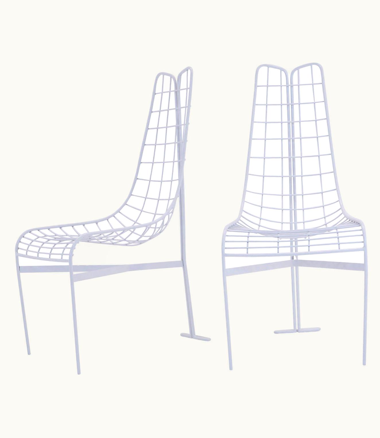 Vladimir Kagan Vladimir Kagan Matched Pair Of Vladimir Kagan Capricorn HIgh Back Dining Chairs, 1958