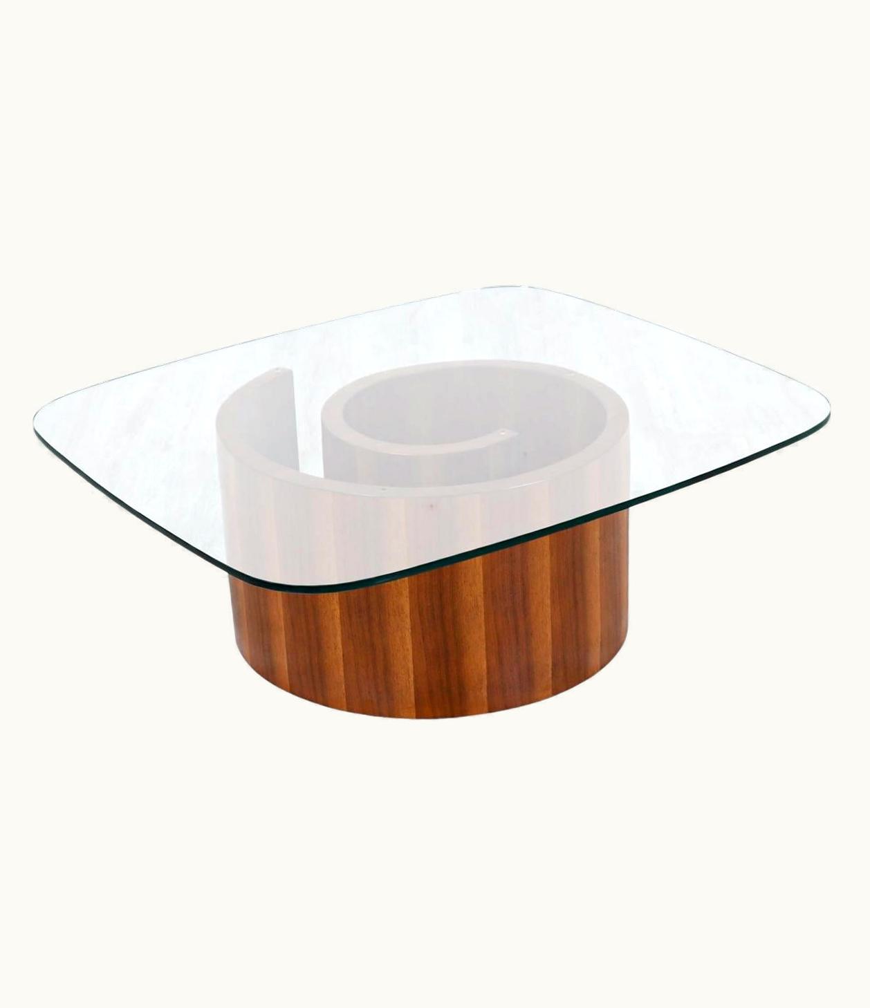 Vladimir Kagan Vladimir Kagan Sculpted "Snail" Coffee Table For Selig