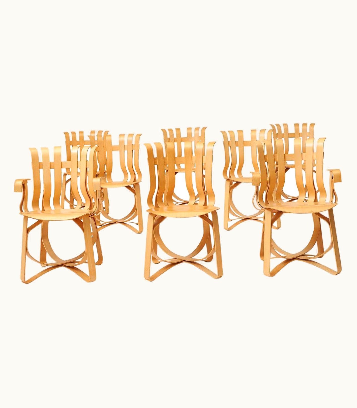 Frank Gehry Frank Gehry 6 Frank Gehry Hat Trick Chairs, In Pairs Of 2 (Armchairs Priced Separately)