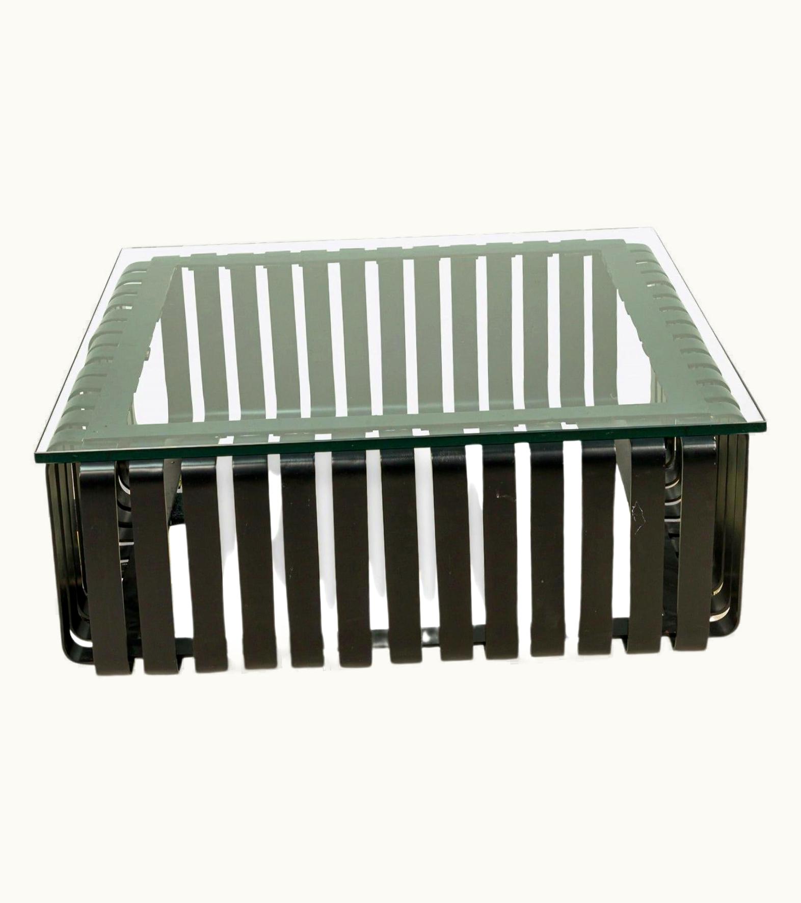 Knoll;Frank Gehry Knoll;Frank Gehry For Knoll International Ebonized Steam Bent Maple And Glass Coffee