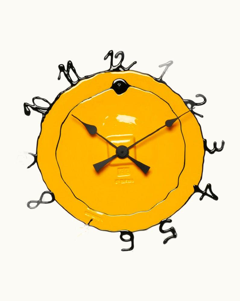 Gaetano Pesce Gaetano Pesce Round The Clock, Large In Matt Yellow And Black By Gaetano Pesce