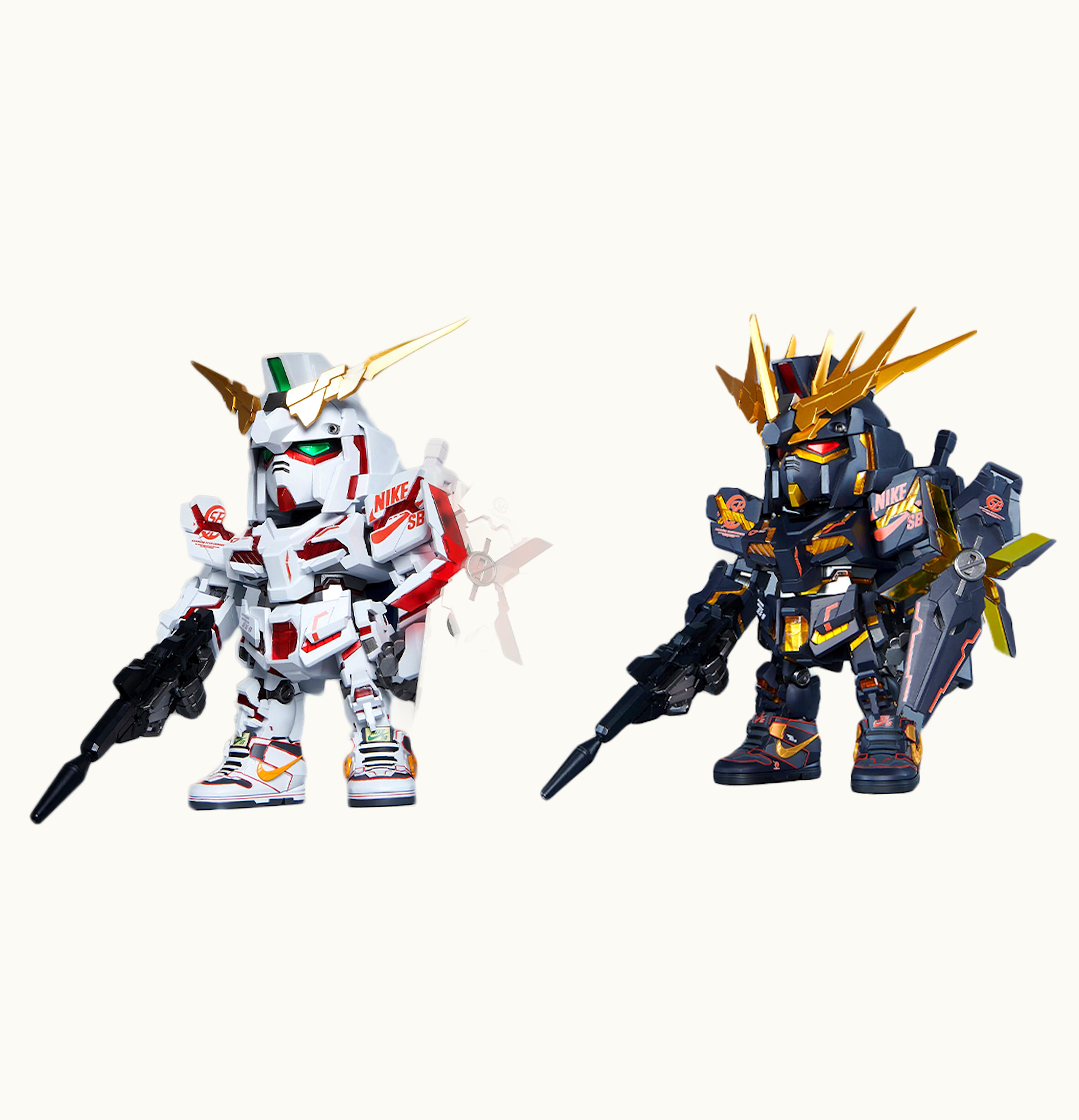 Bandai Bandai Gundam x Nike SB Unicorn Action Figure Set