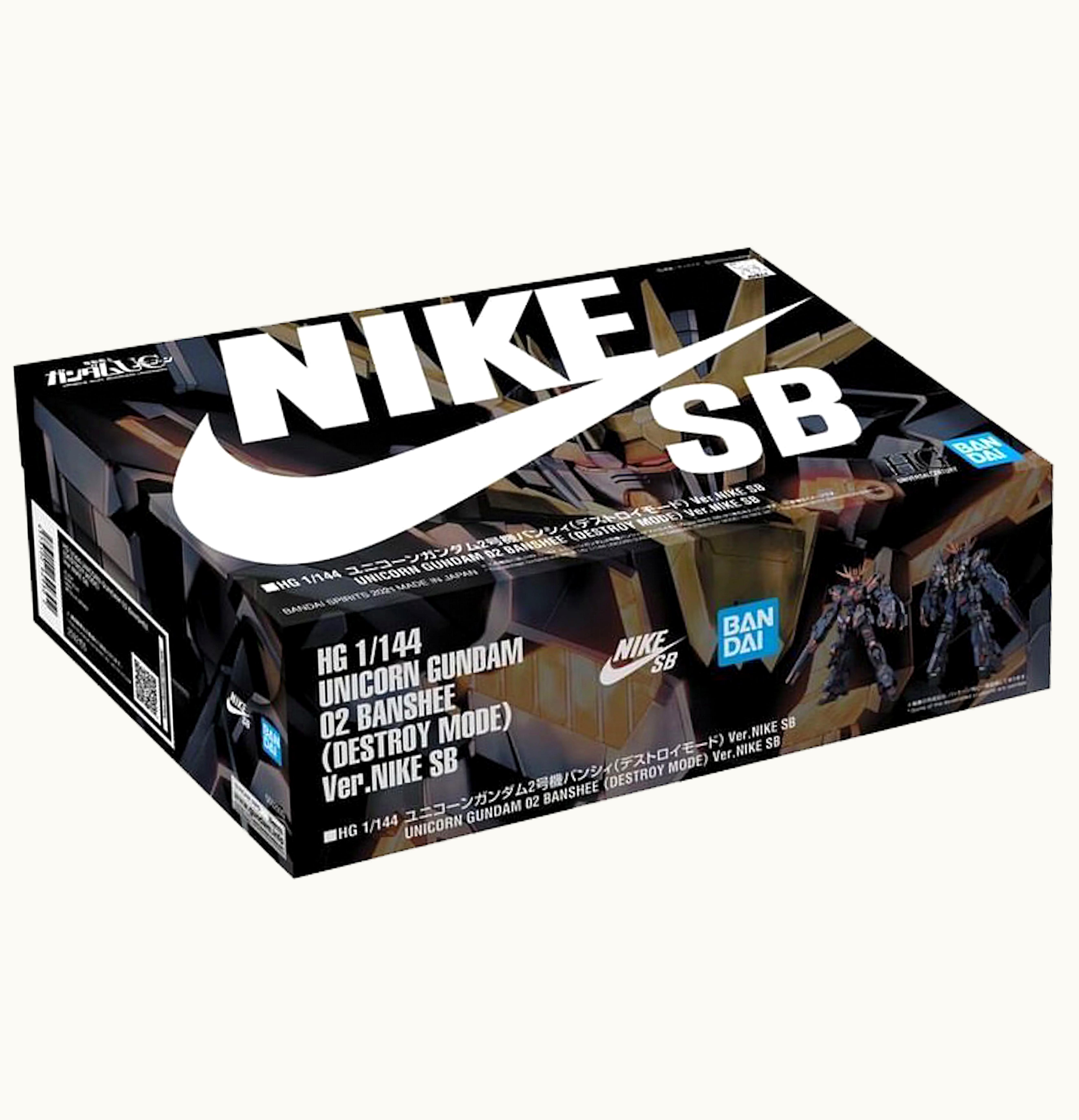 Bandai Gundam Bandai Gundam x Nike SB Unicorn Gundam Destroy Mode 1 144 Scale Model Kit Action Figure