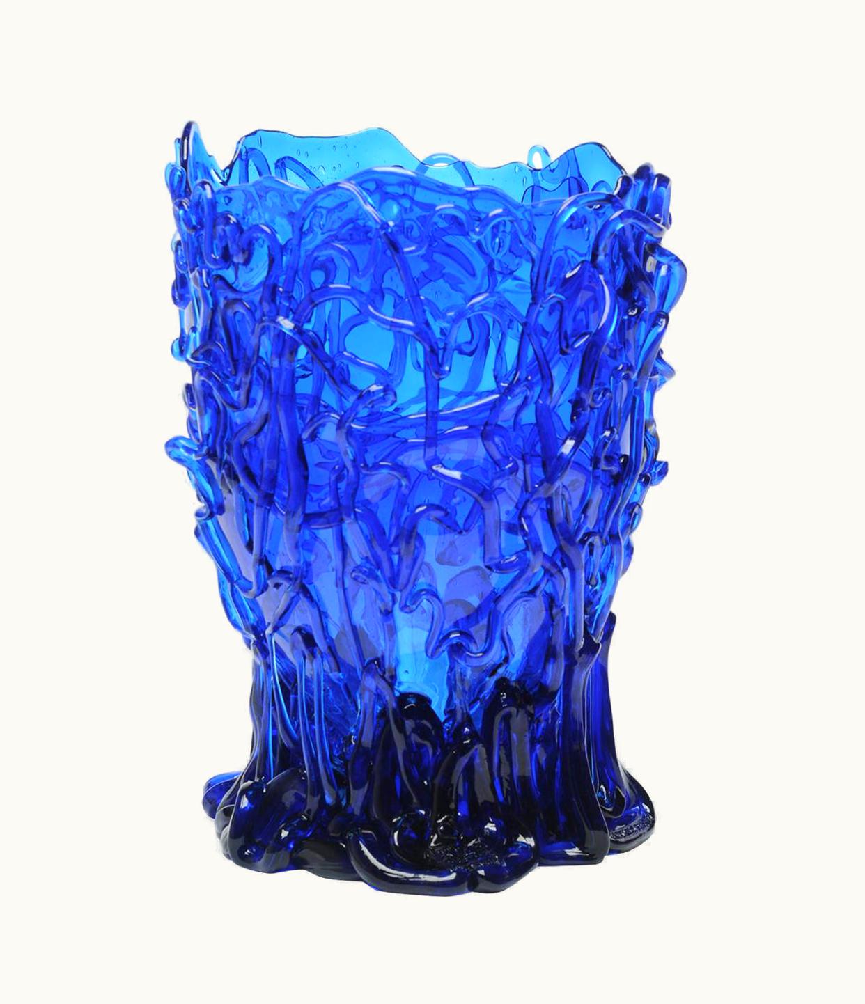 Gaetano Pesce Gaetano Pesce Contemporary Fish Design Gaetano Pesce Medusa L Vase Soft Resin Blue