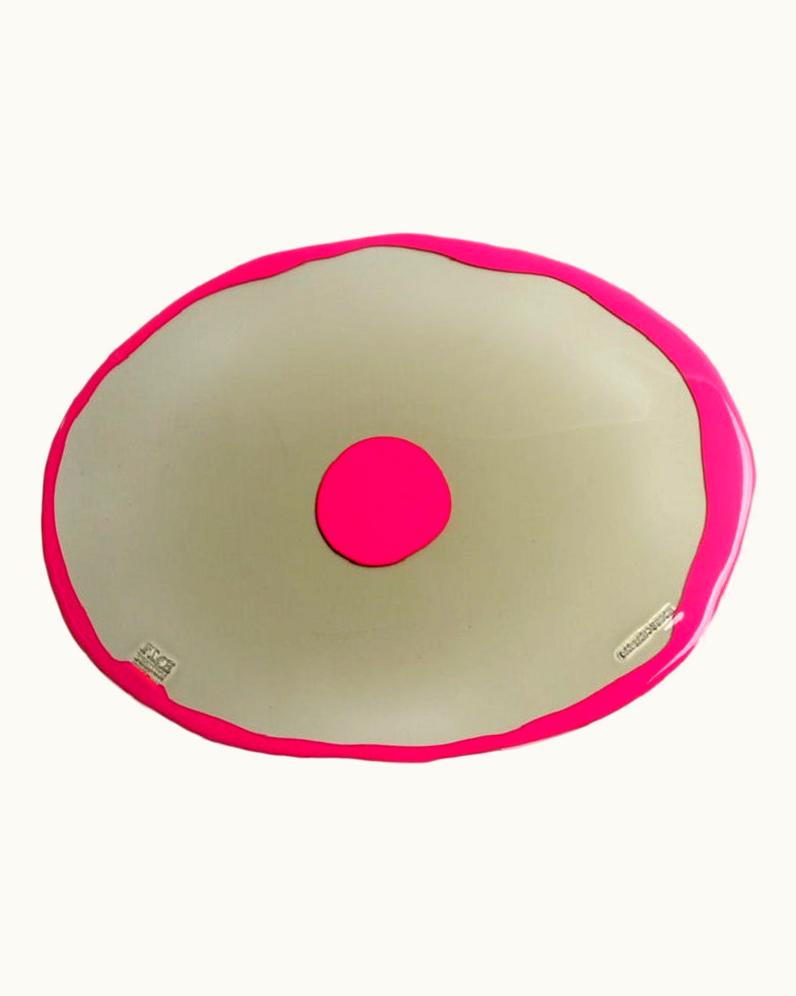 Gaetano Pesce Gaetano Pesce Set Of 4 Table Mates Placemats Clear Fumè And Matt Fuchsia By Gaetano Pesce