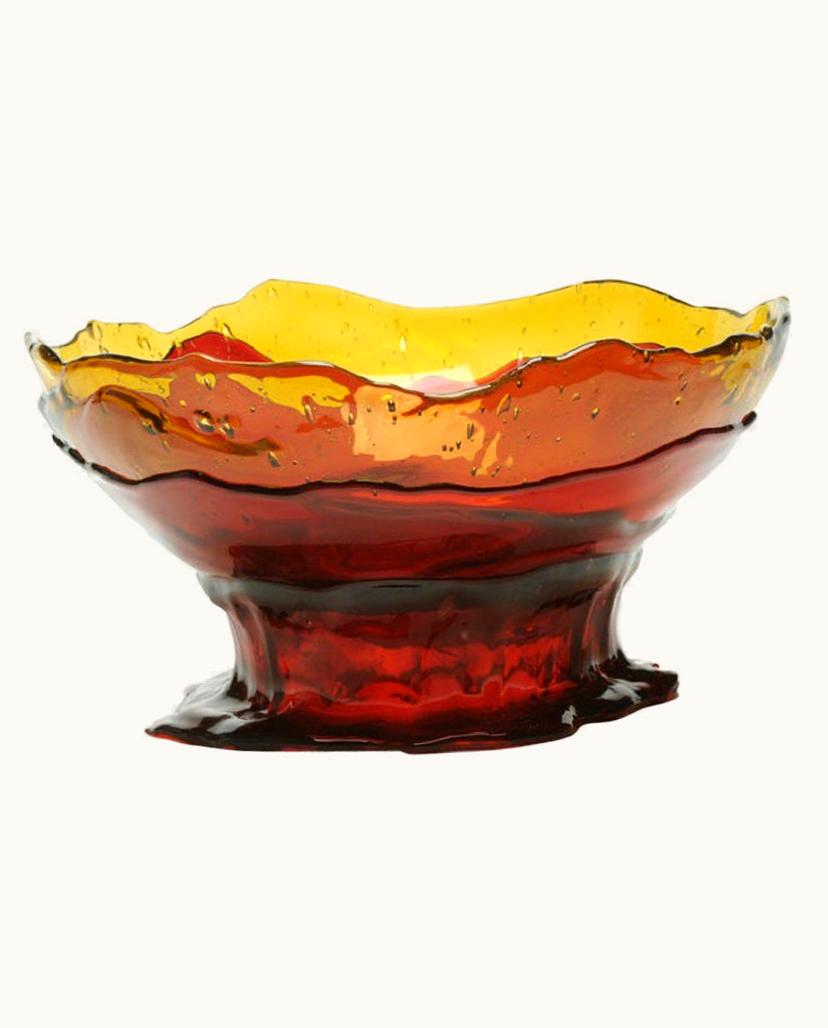 Gaetano Pesce Gaetano Pesce Big Collina Medium Resin Basket Extra Colour In Clear Amber, Dark Ruby, Fuchsia