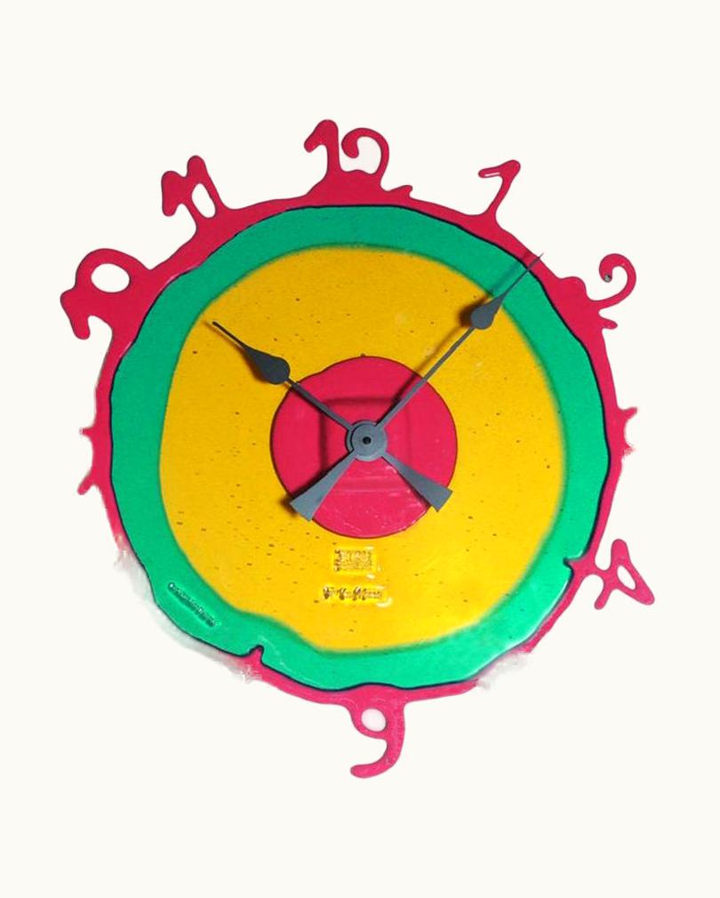 Gaetano Pesce Gaetano Pesce Round The Clock, Large In Clear Amber And Green, Matt Fuchsia By Gaetano Pesce UZ0197595
